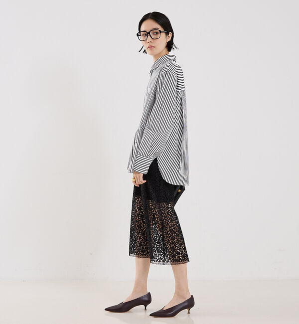 The Store by C' 「【MARIA McMANUS】Lace Ruchesd Skirt／レースルーシ」|スカート|