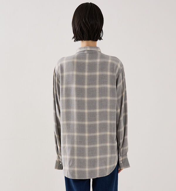 The Store by C' 「【REMI RELIEF】【別注】レーヨンツイルチェックシャツ」|シャツ・ブラウス|
