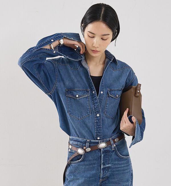 The Store by C' 「【COCUCA】デニムシャツ」|シャツ・ブラウス|インディゴ