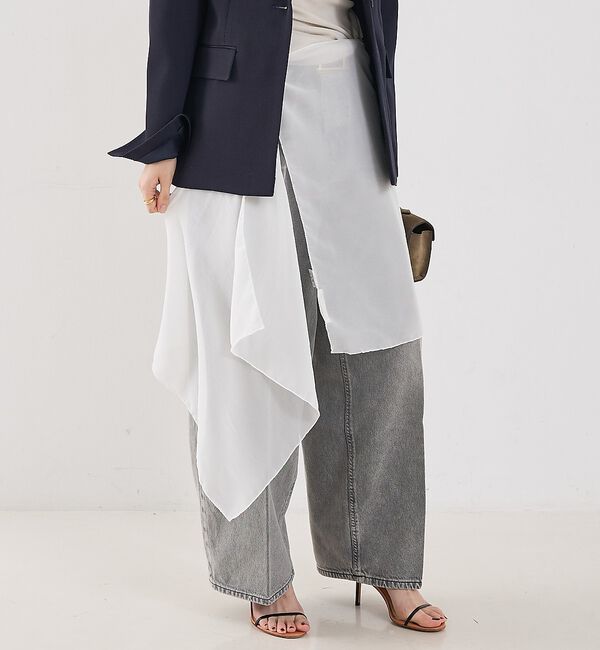 The Store by C' 「【ASAUCE MELER】【別注】マルチWayシルクスカーフ」|バンダナ・スカーフ|ホワイト