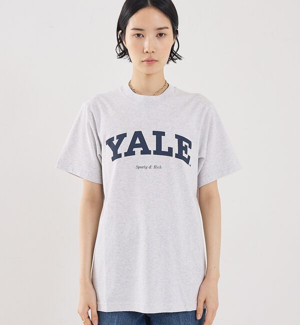 The Store by C' 「【Sporty&Rich】Yale Classic T-Shirt／ロゴTシャツ」|Tシャツ・カットソー|