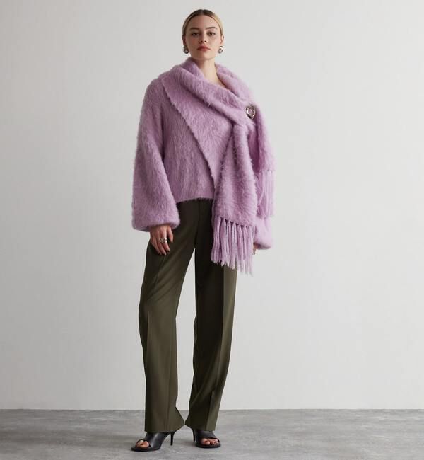 Liesse「モヘア混ボリュームストール」|ストール|