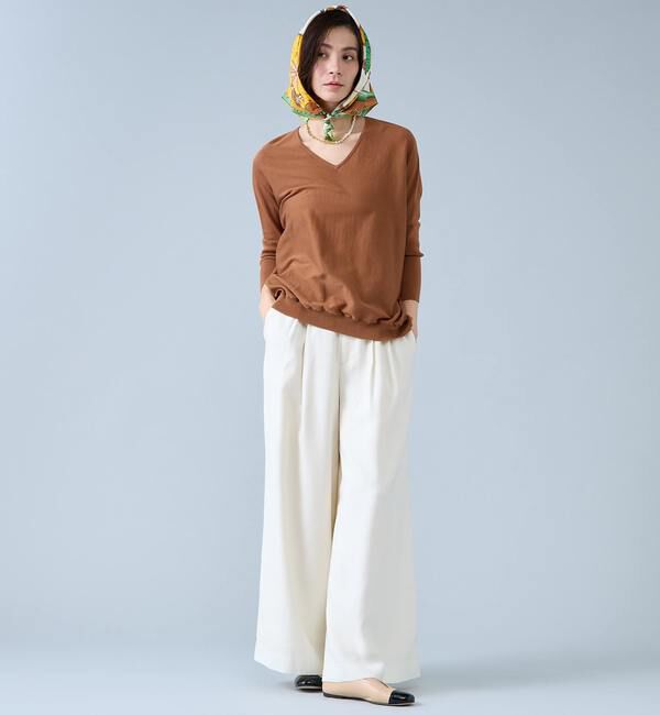 Liesse「【定番】Vネックドルマンニット」|ニット・セーター|