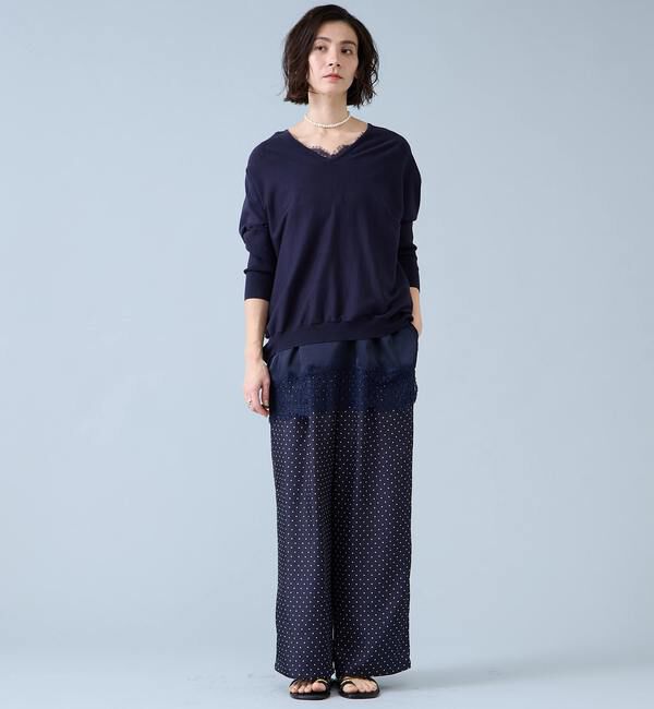 Liesse「【定番】Vネックドルマンニット」|ニット・セーター|