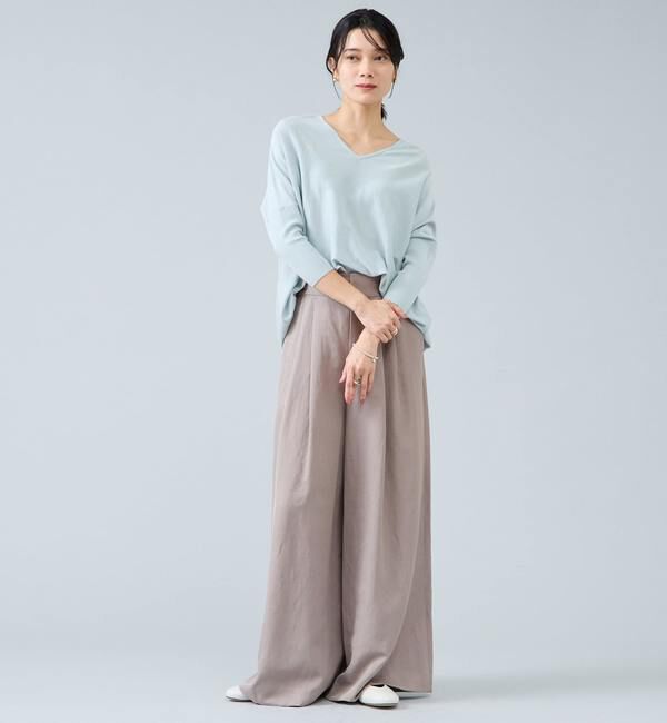 Liesse「【定番】Vネックドルマンニット」|ニット・セーター|