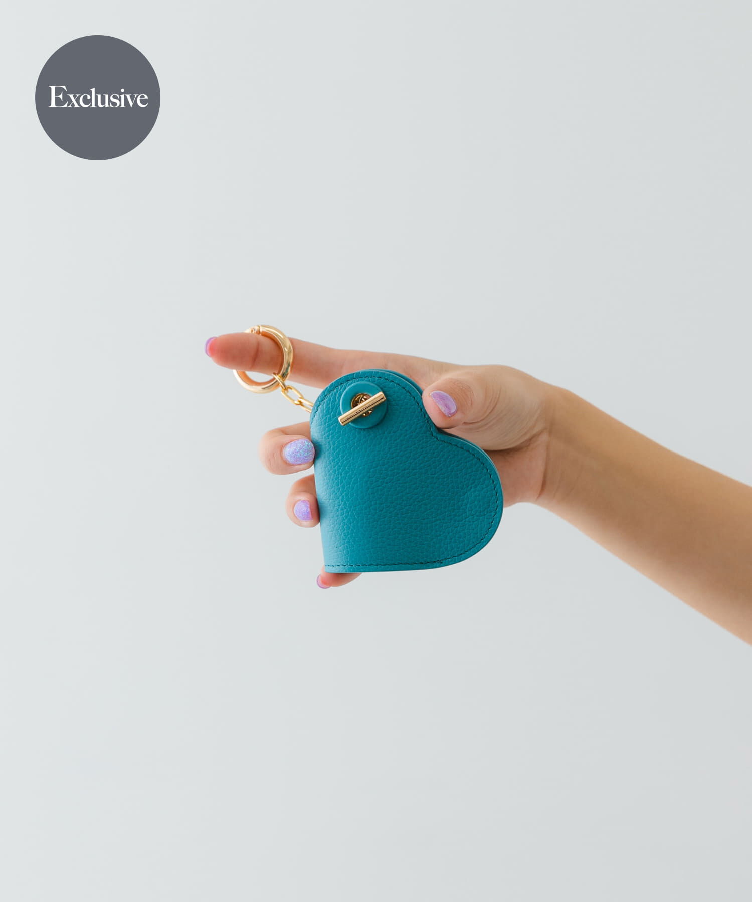 RODE SKO「『別注』Hashibami&times;RODESKO　ハートキーチャーム」|キーケース|ブルー系その他