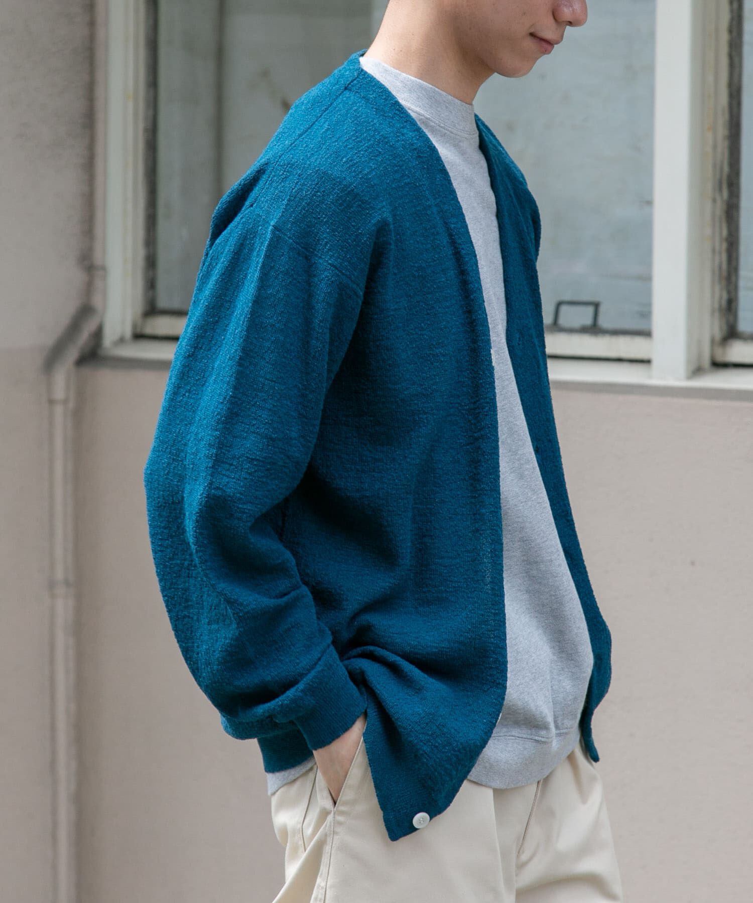 URBAN RESEARCH DOORS「FORK&SPOON　PEウォッシャブルニットカーディガン」|カーディガン|