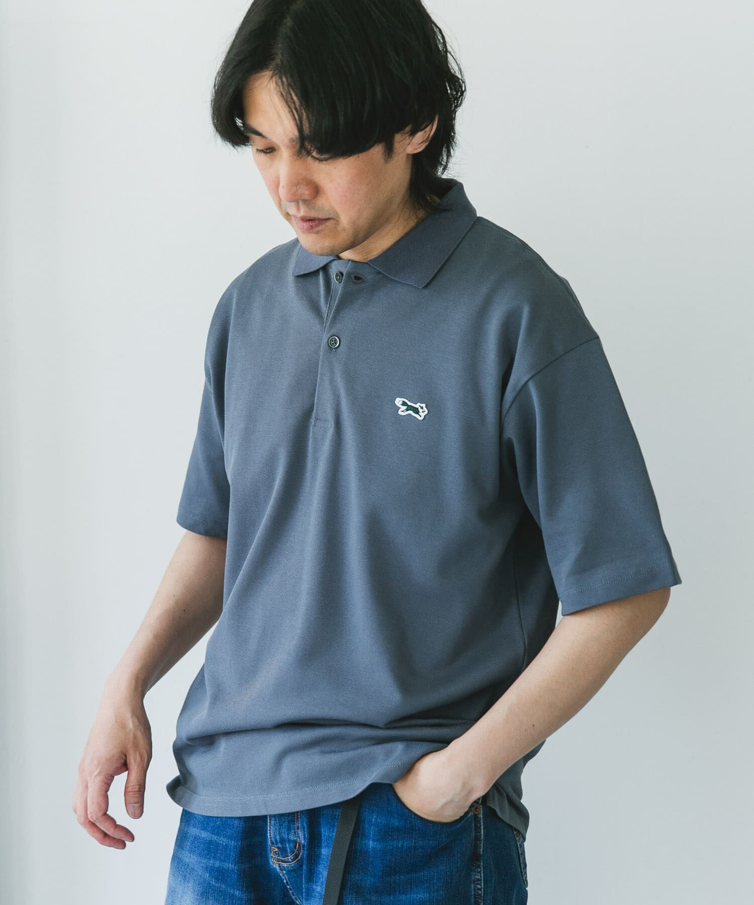 URBAN RESEARCH DOORS「『XLサイズ/WEB限定』『別注』PENNEYS&times;DOORS　THE FOX 鹿の子 ポロシャツ」|ポロシャツ|
