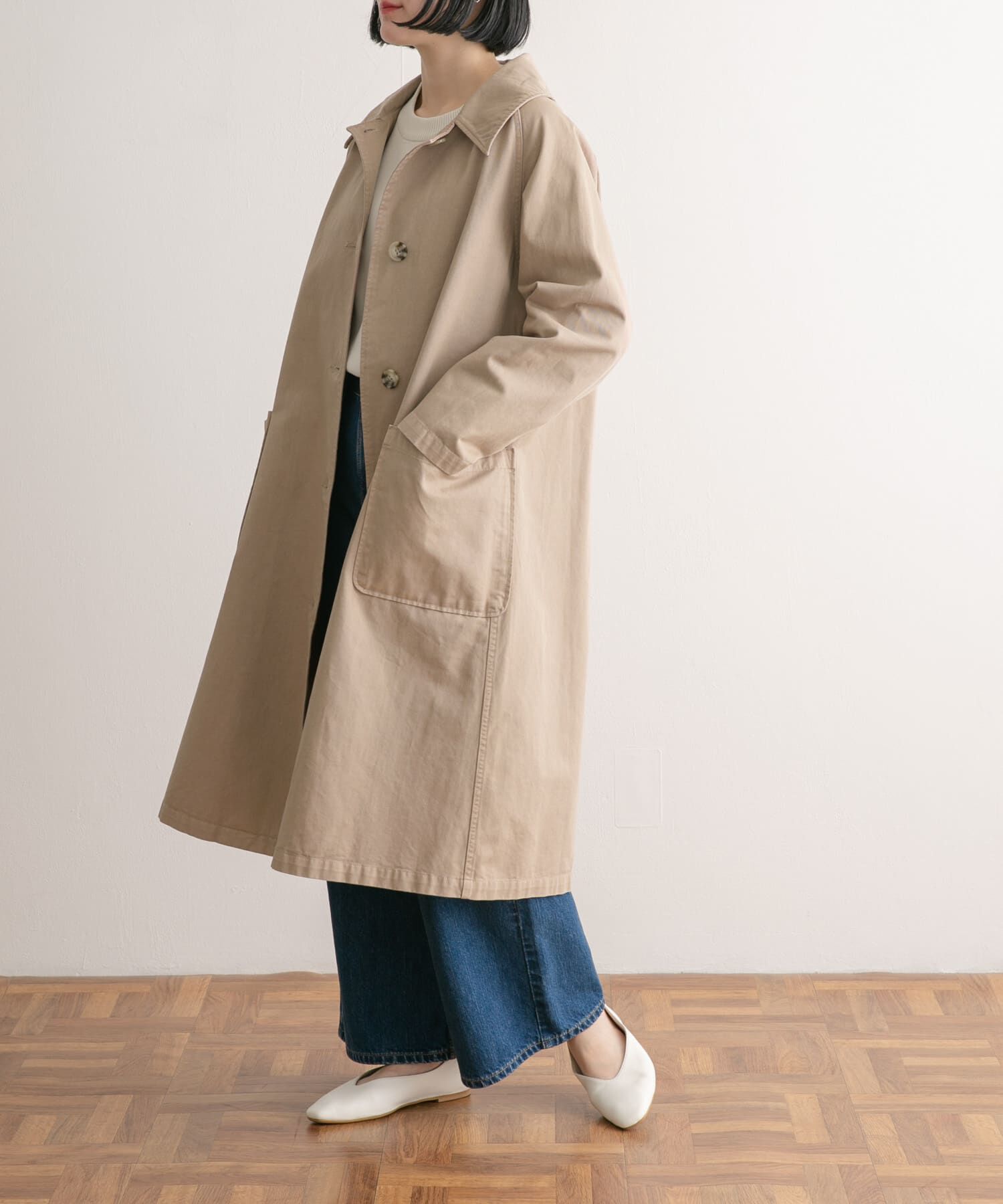 URBAN RESEARCH DOORS「『別注』SMITH&times;DOORS　スプリングコート」|ステンカラーコート|