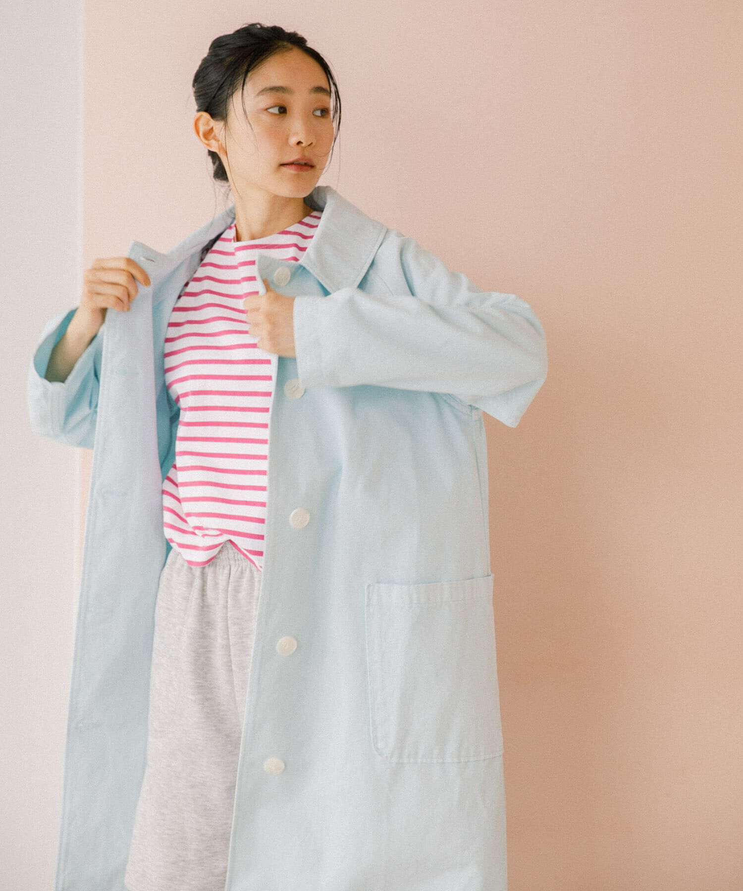 URBAN RESEARCH DOORS「『別注』SMITH&times;DOORS　スプリングコート」|ステンカラーコート|