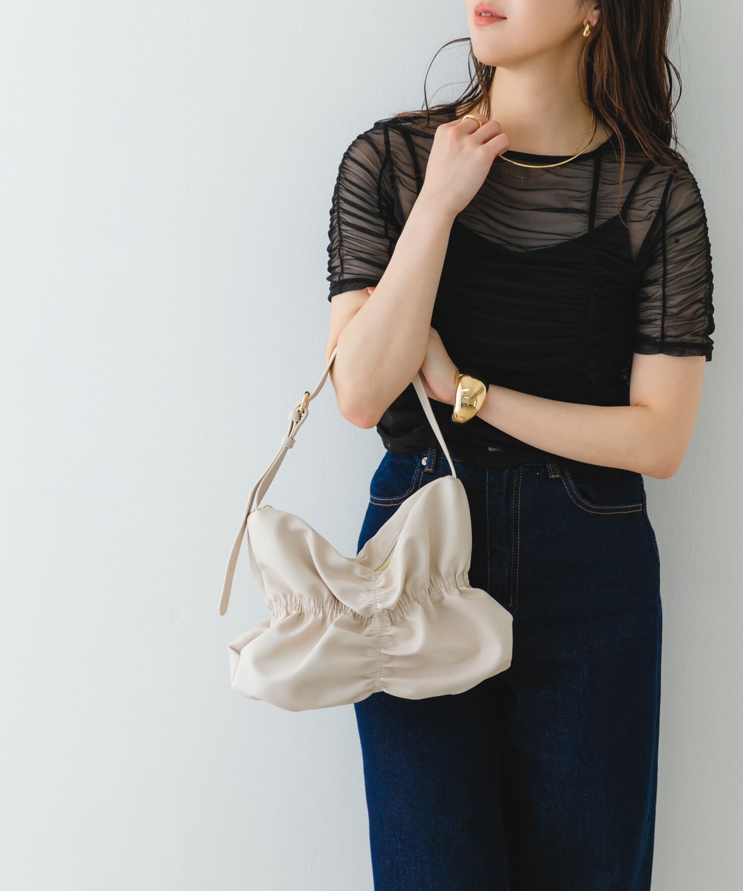 RODE SKO「シャーリングワンハンドルバッグ」|ハンドバッグ|