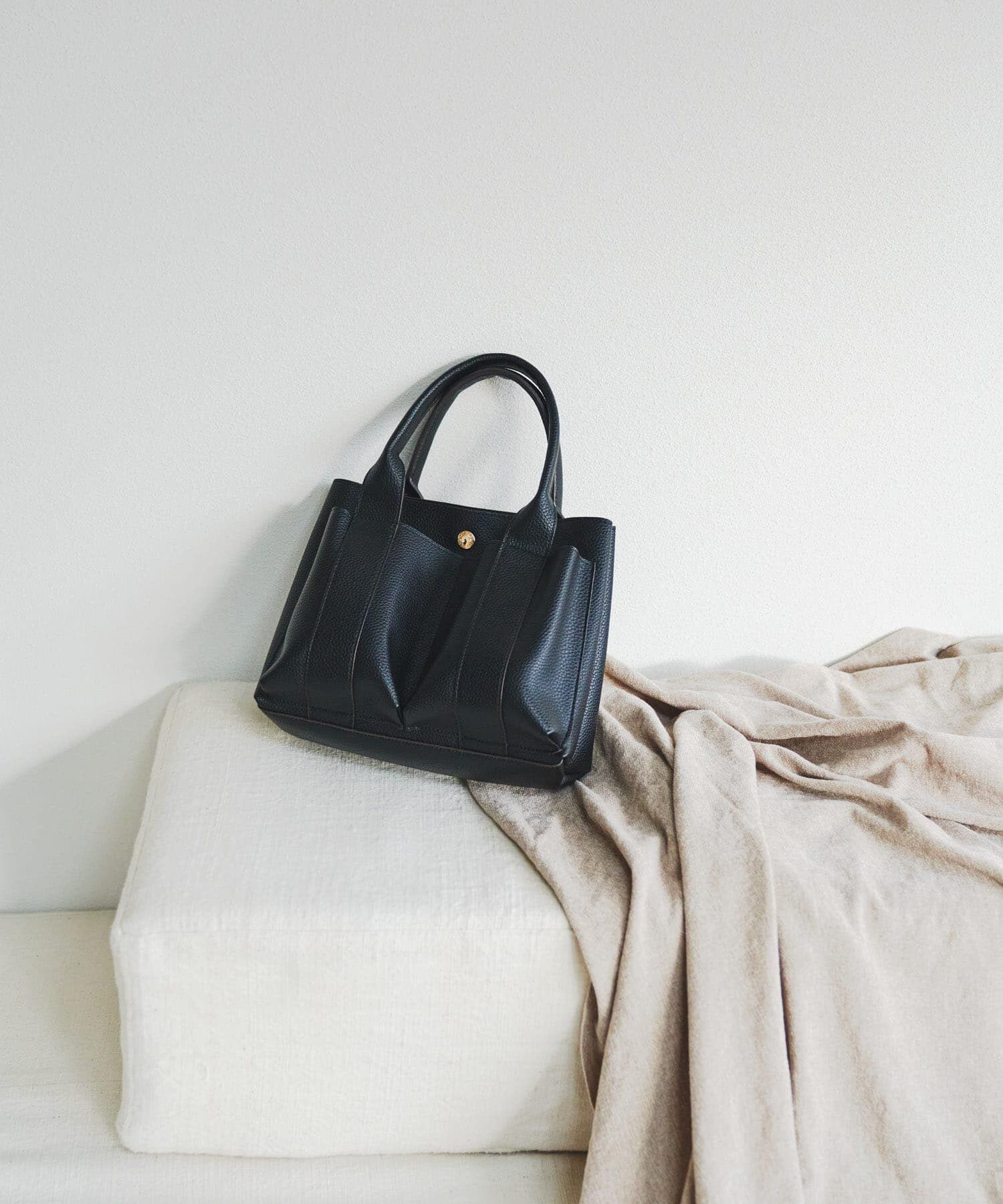 RODE SKO「プチダブルポケットトートバッグ」|トートバッグ|ブラック