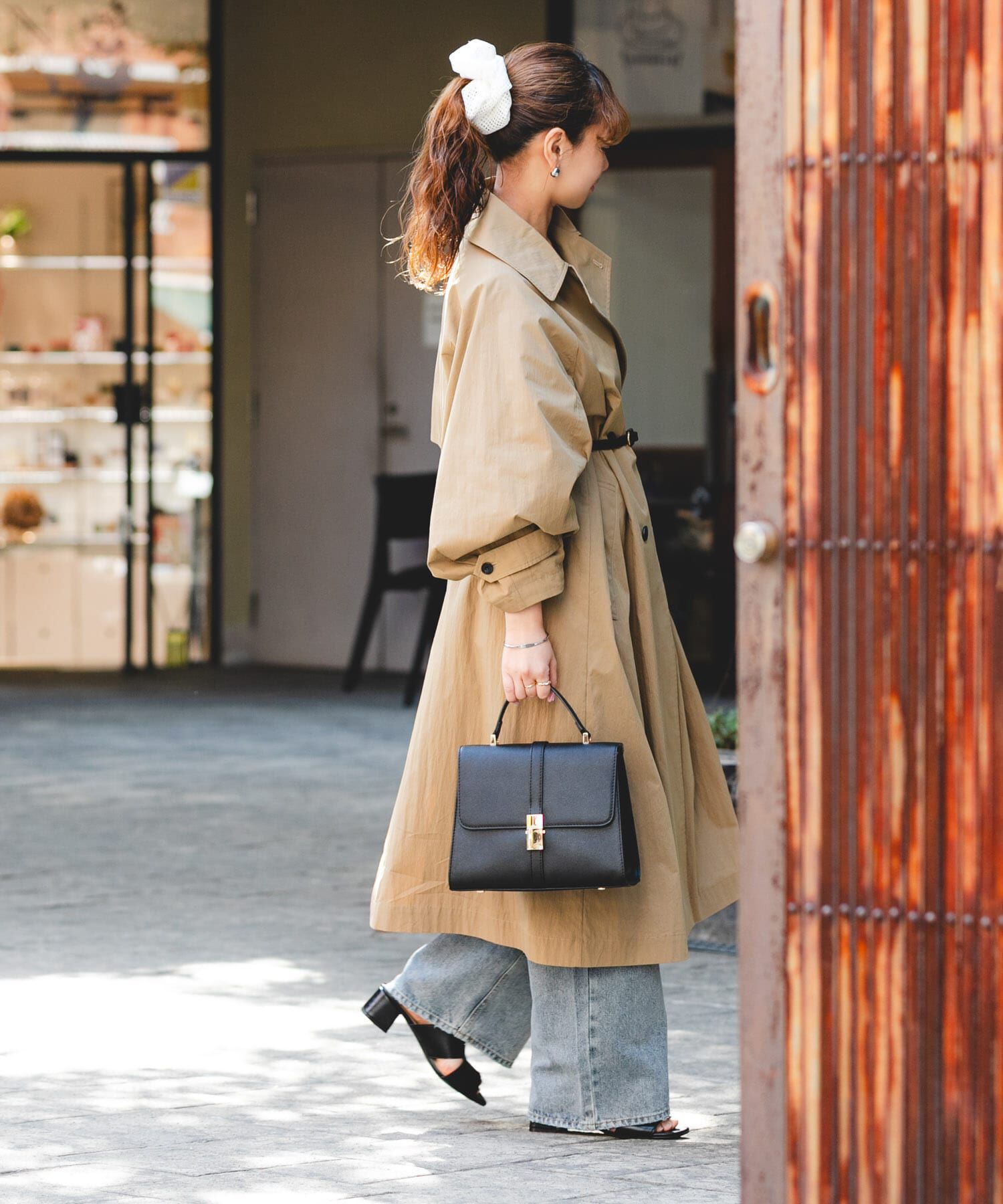 RODE SKO「サブバッグ付フラップハンドバッグ」|ハンドバッグ|