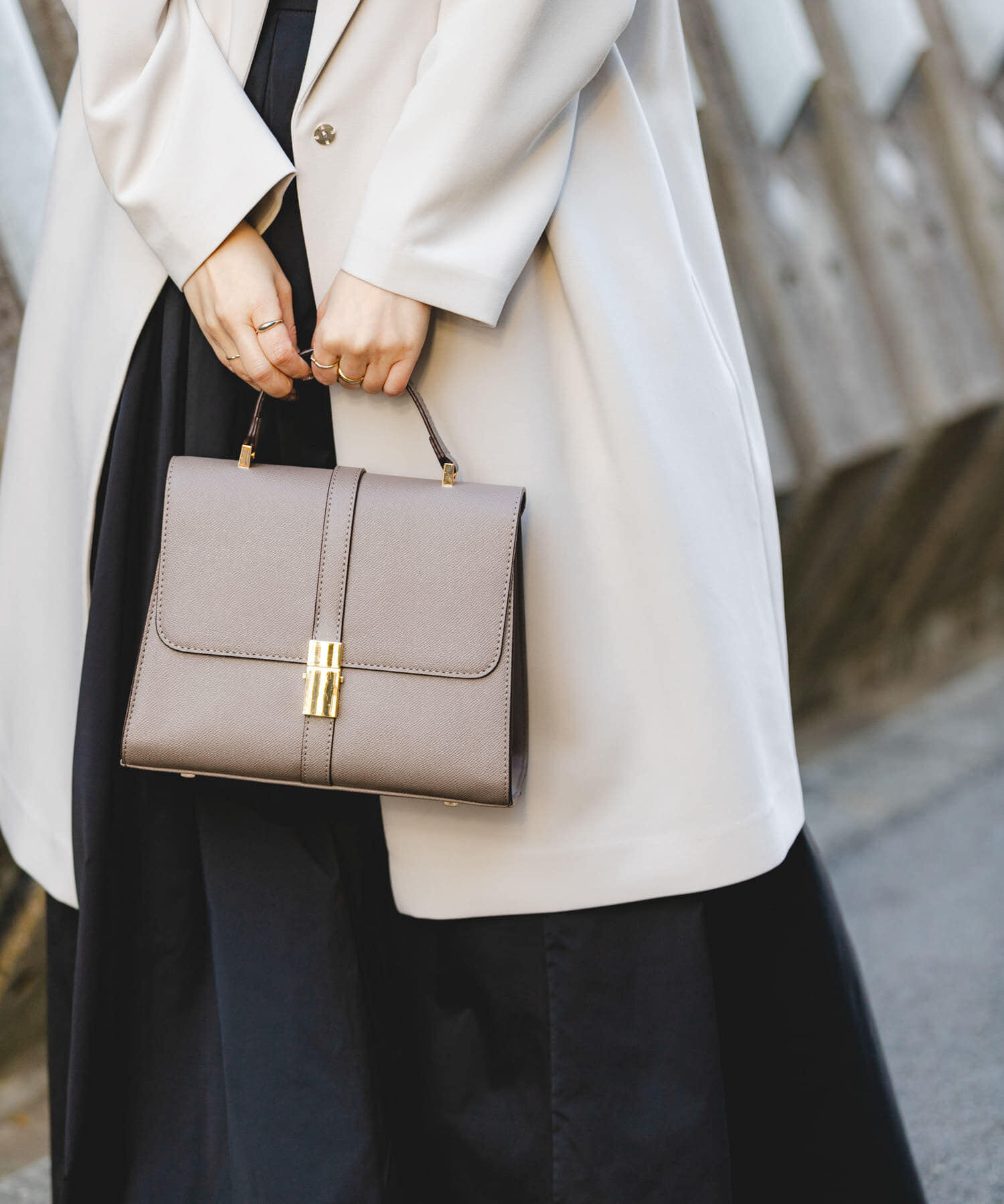 RODE SKO「サブバッグ付フラップハンドバッグ」|ハンドバッグ|