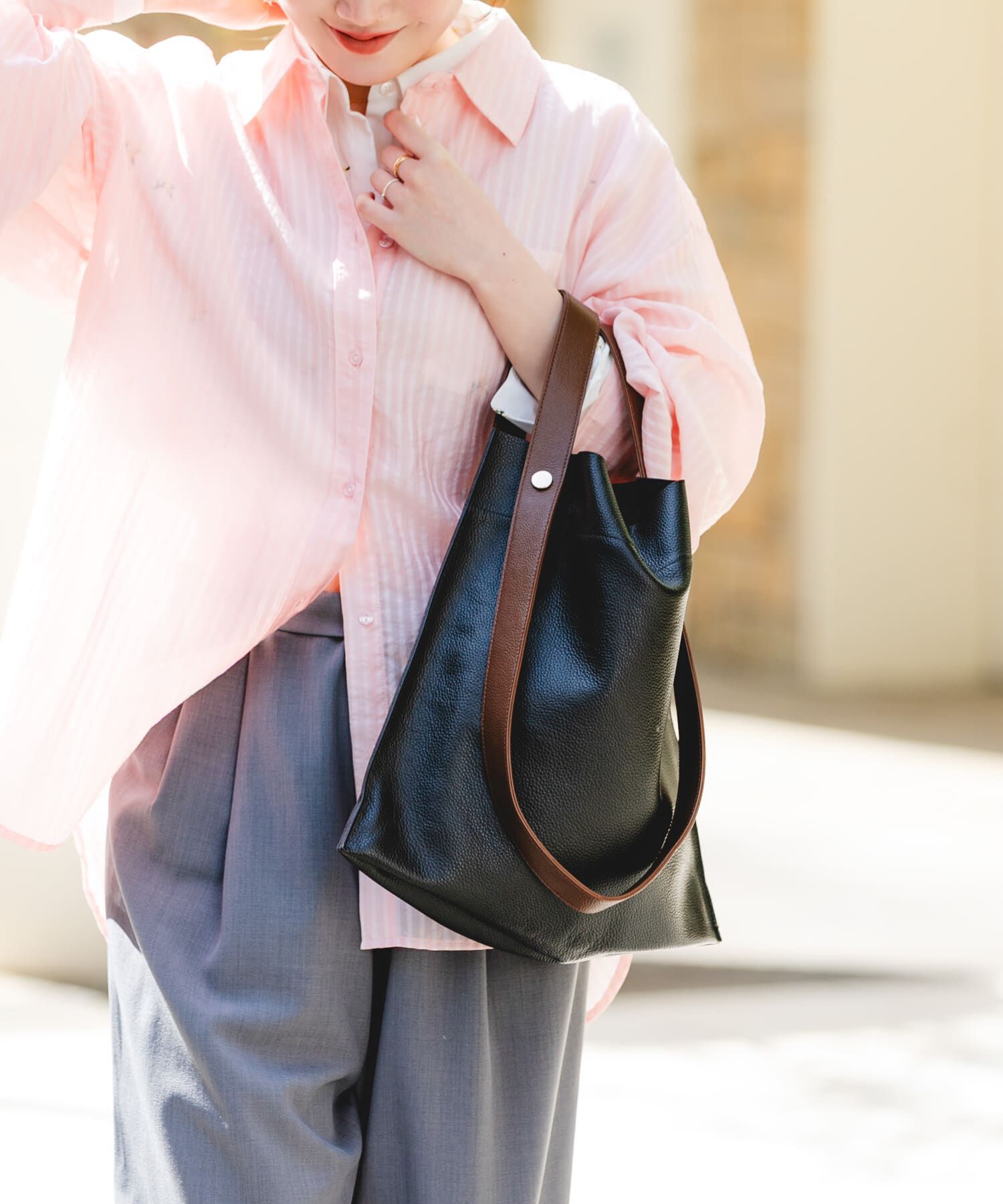 RODE SKO「『一部別注カラー』BEAURE　カウレザー2デザインベルトバッグ」|トートバッグ|