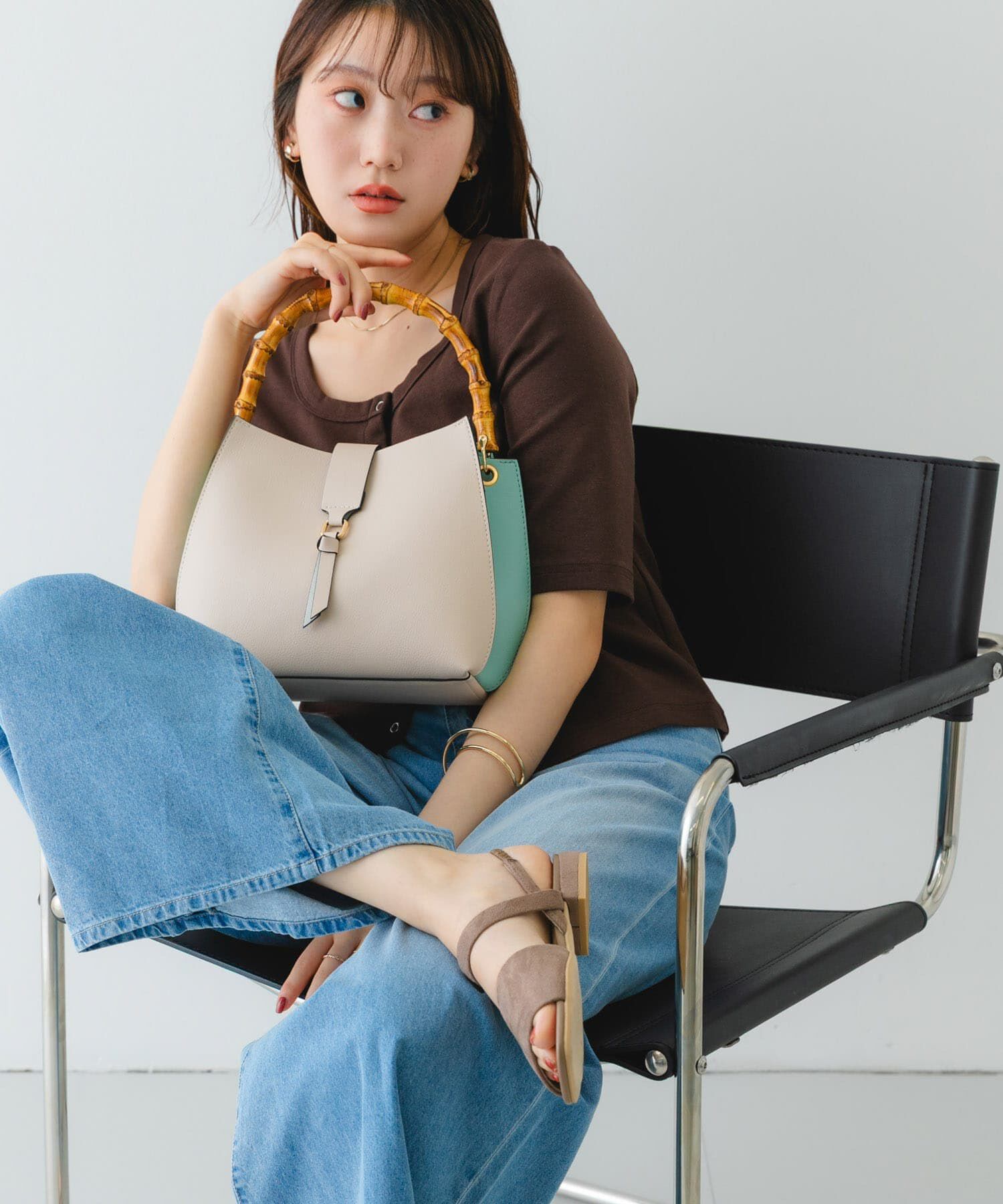 RODE SKO「バンブーワンハンドルバッグ」|ハンドバッグ|