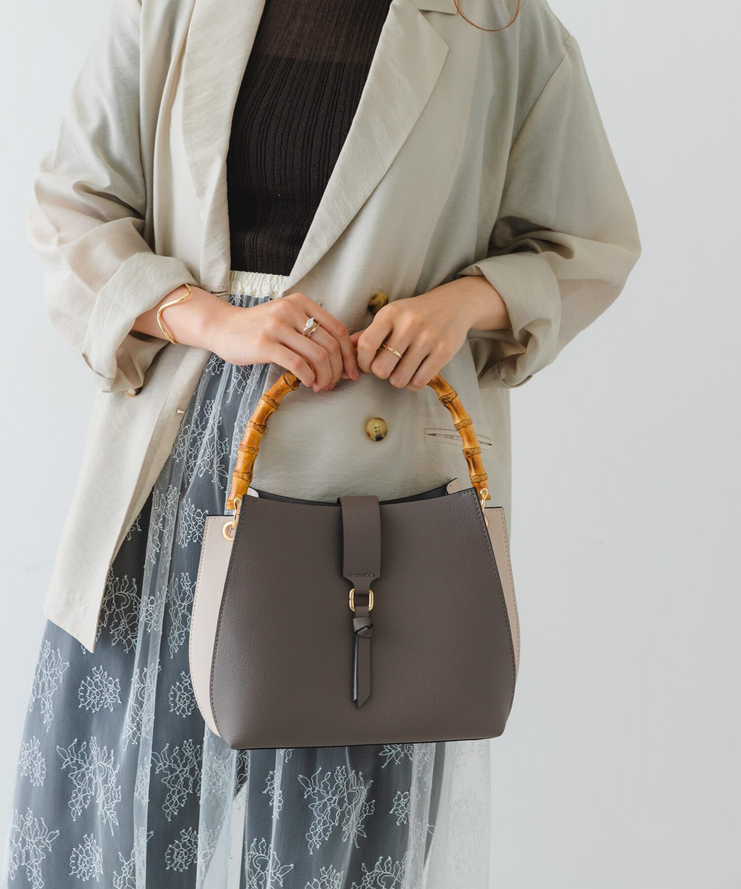 RODE SKO「バンブーワンハンドルバッグ」|ハンドバッグ|