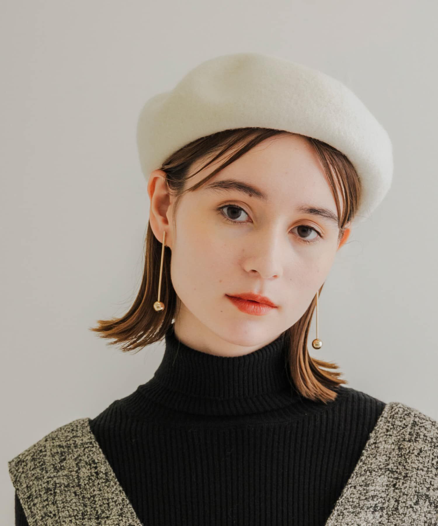 SMELLY「シンプルバスクベレー」|ハンチング・ベレー帽|