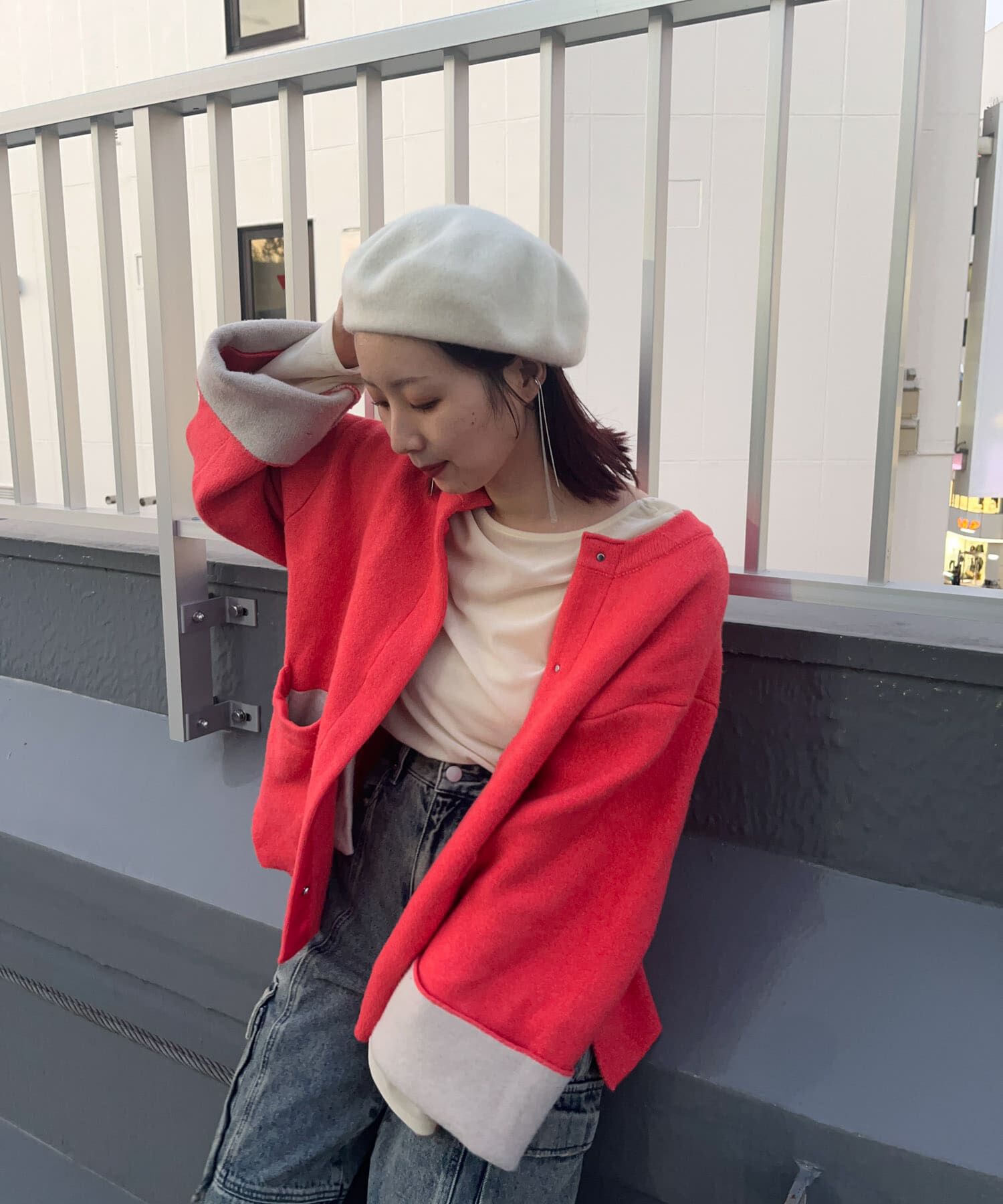 SMELLY「シンプルバスクベレー」|ハンチング・ベレー帽|