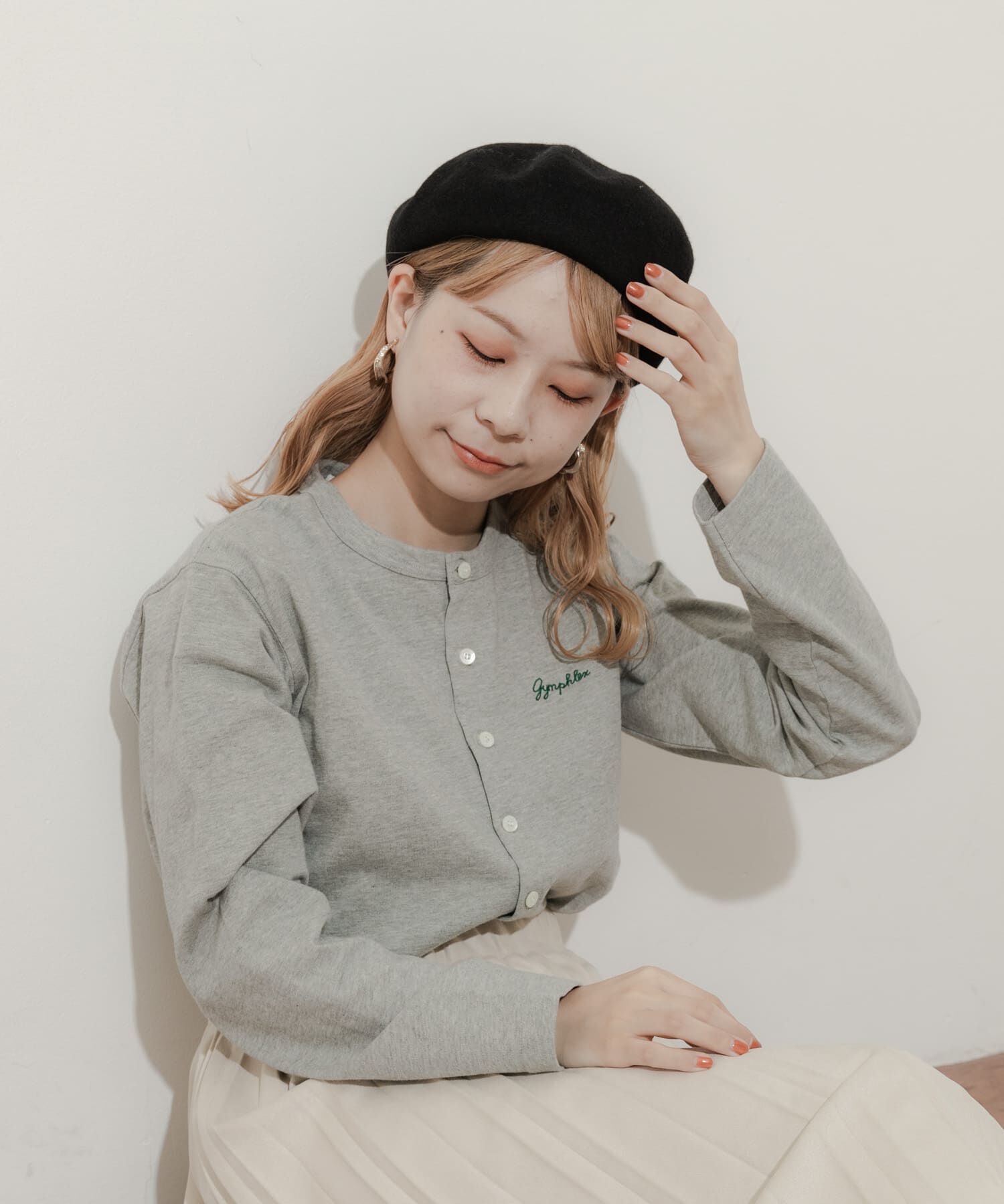 SMELLY「シンプルバスクベレー」|ハンチング・ベレー帽|