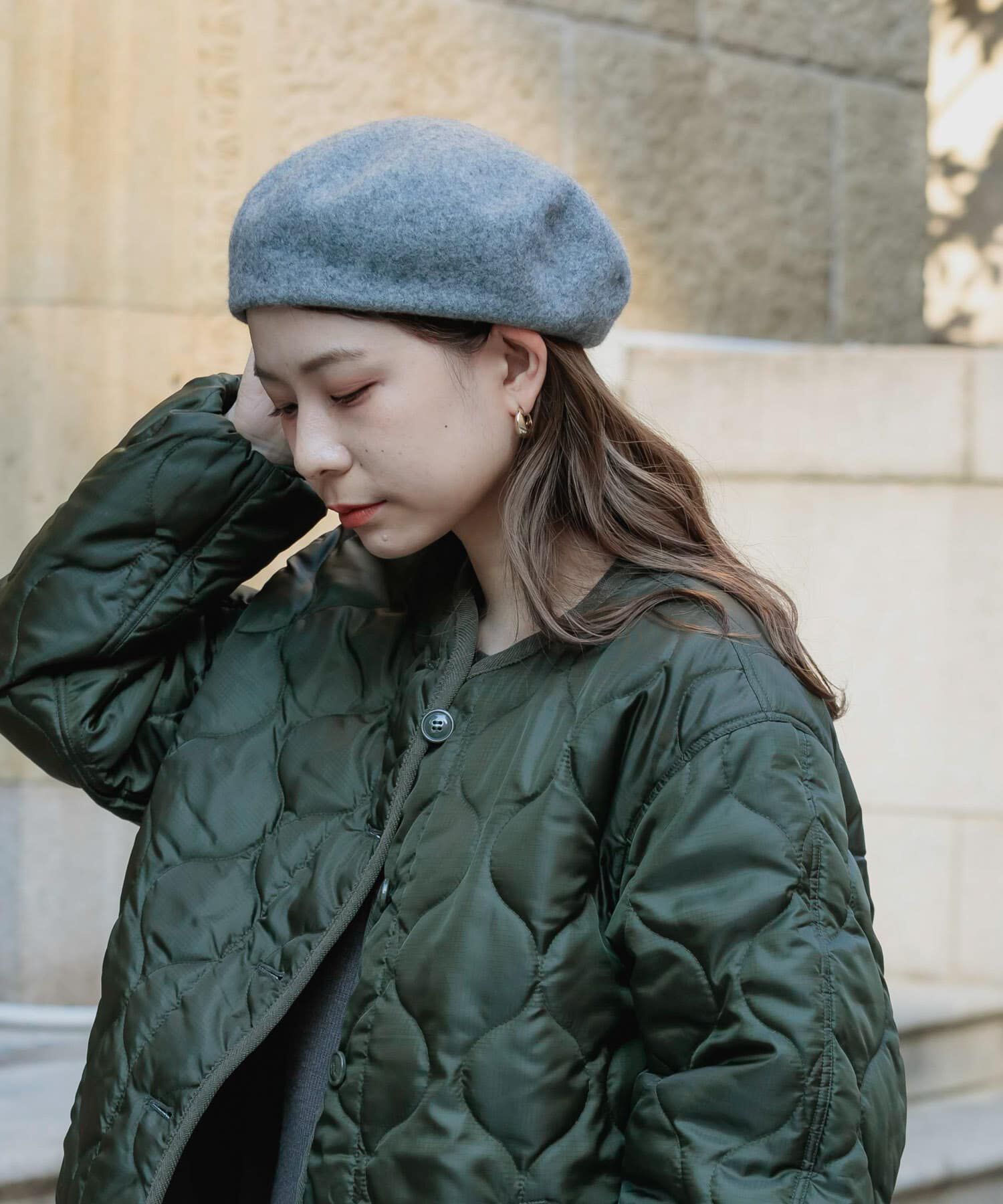 SMELLY「シンプルバスクベレー」|ハンチング・ベレー帽|