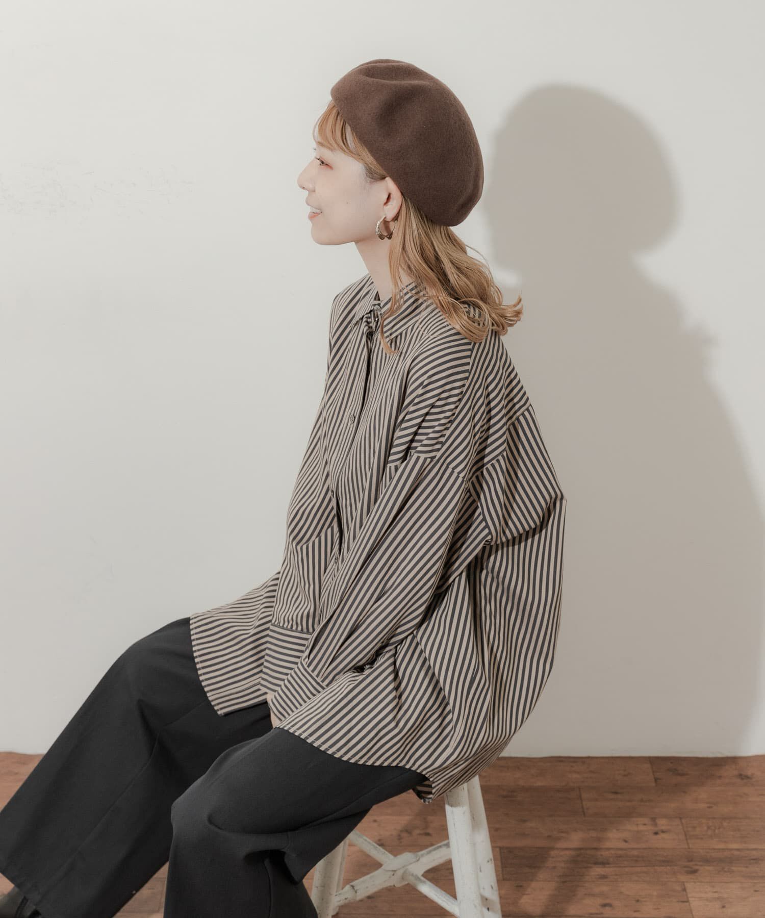 SMELLY「シンプルバスクベレー」|ハンチング・ベレー帽|