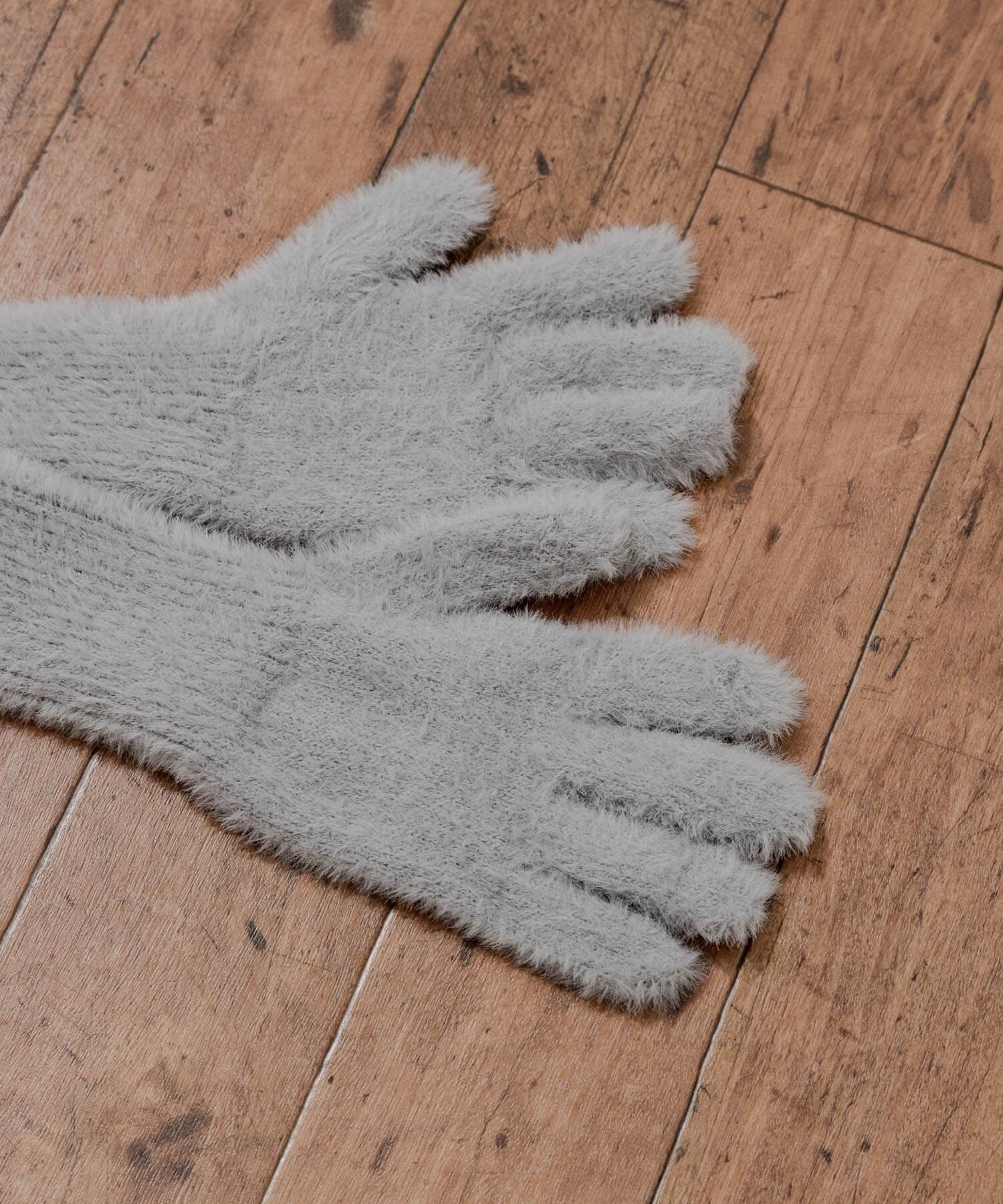 SMELLY「シャギーニットロンググローブ」|手袋|