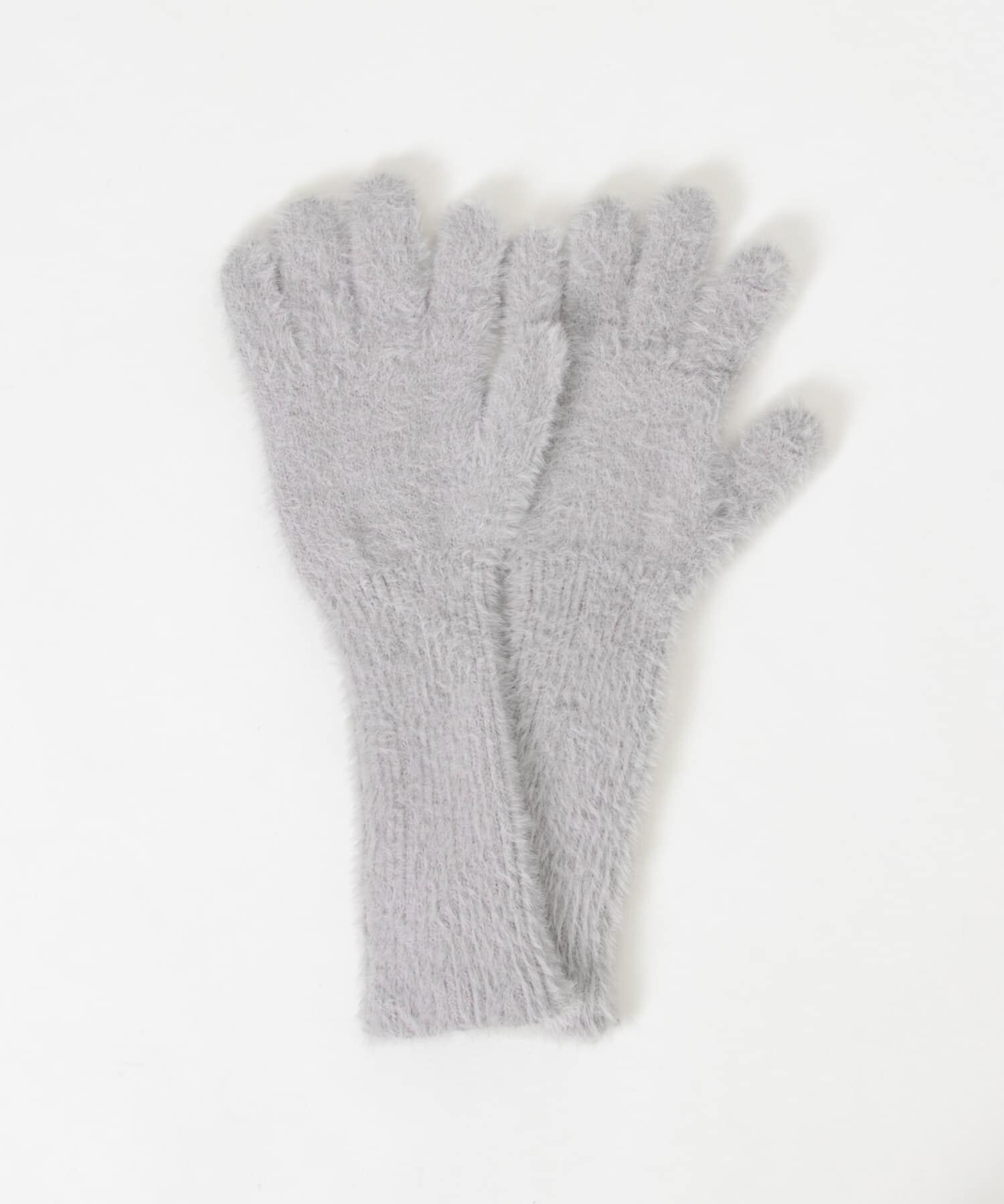 SMELLY「シャギーニットロンググローブ」|手袋|