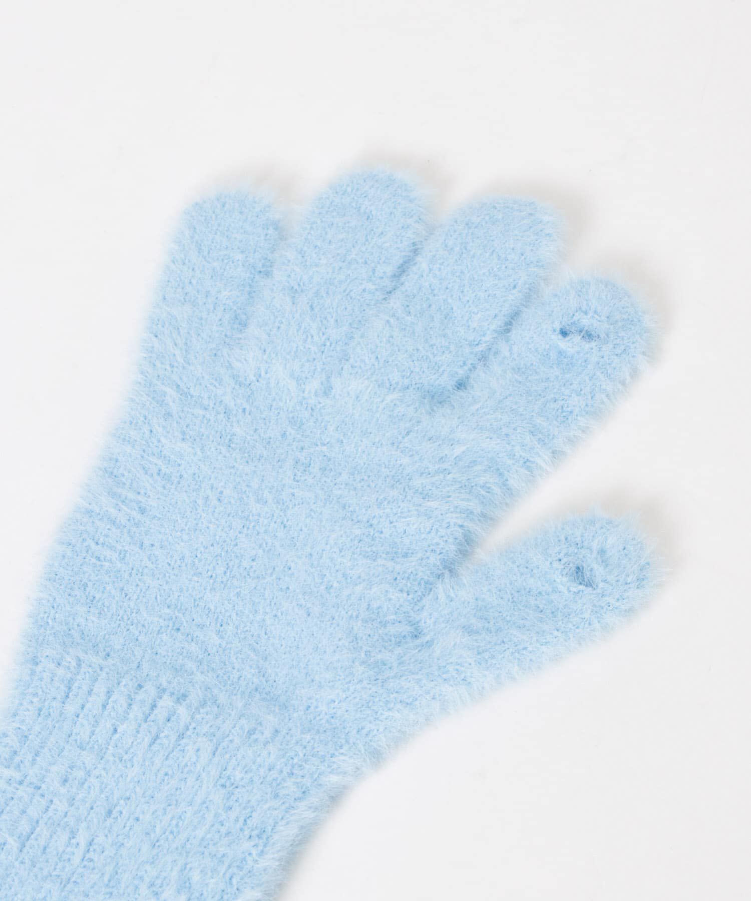 SMELLY「シャギーニットロンググローブ」|手袋|