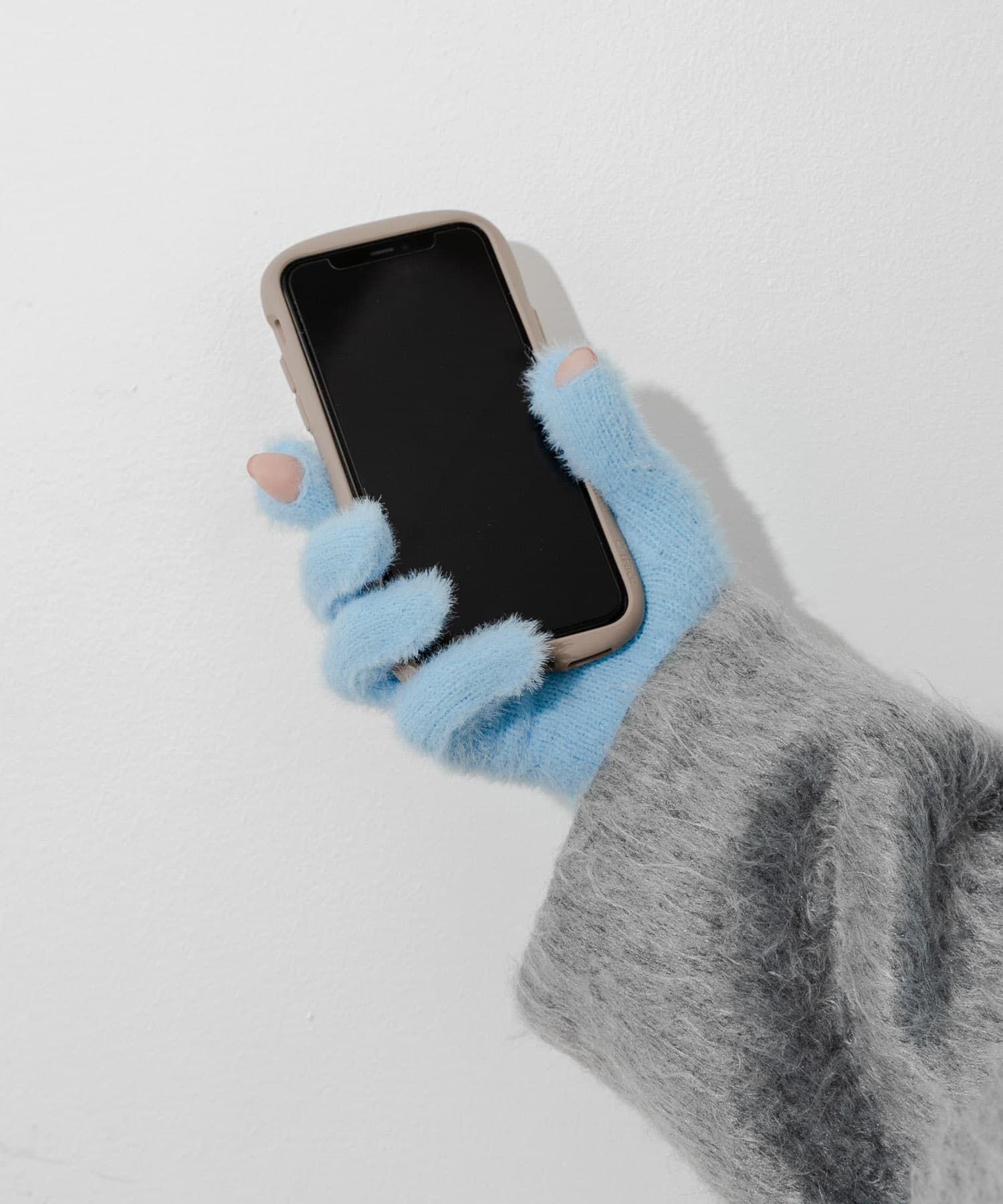 SMELLY「シャギーニットロンググローブ」|手袋|