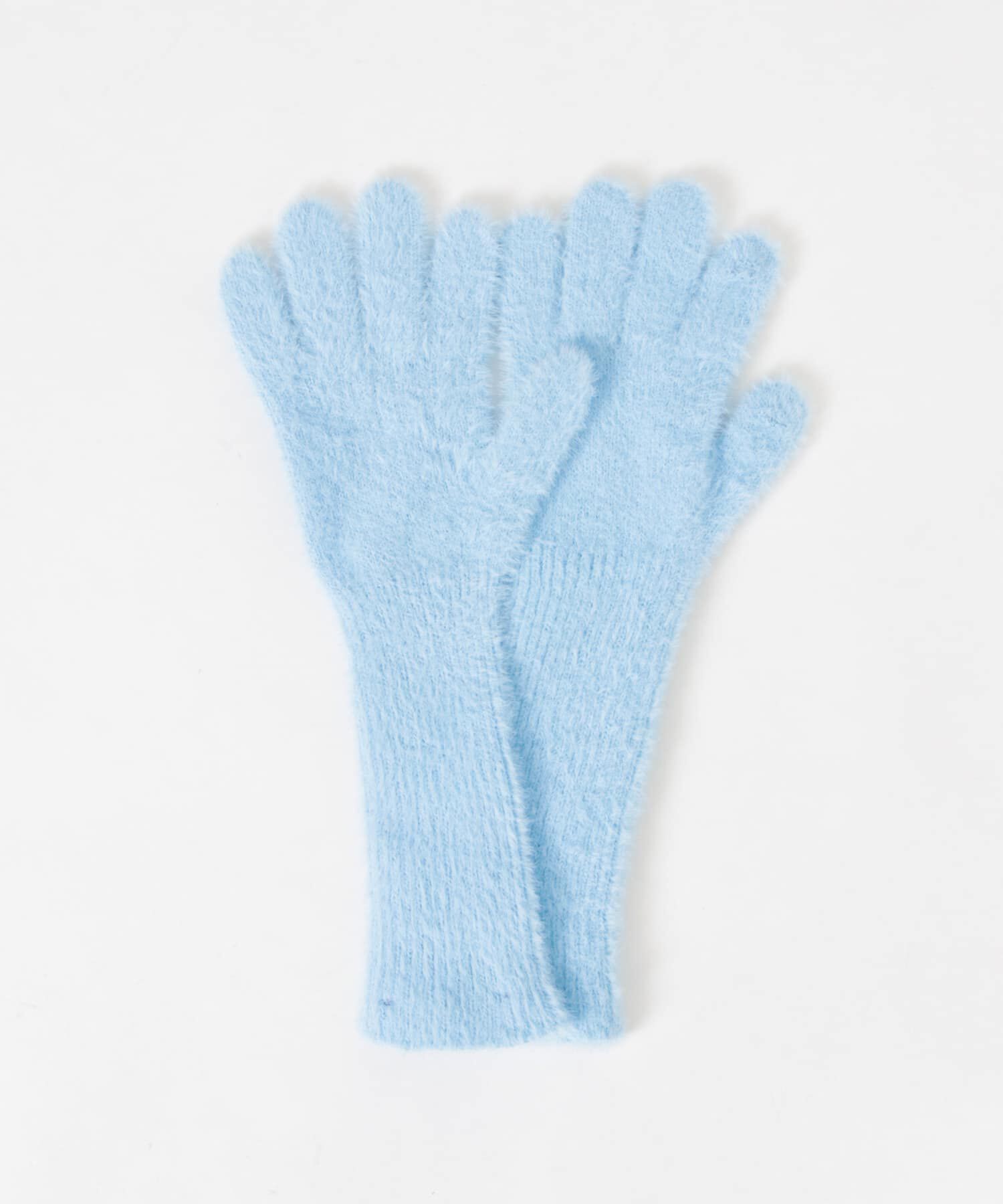 SMELLY「シャギーニットロンググローブ」|手袋|