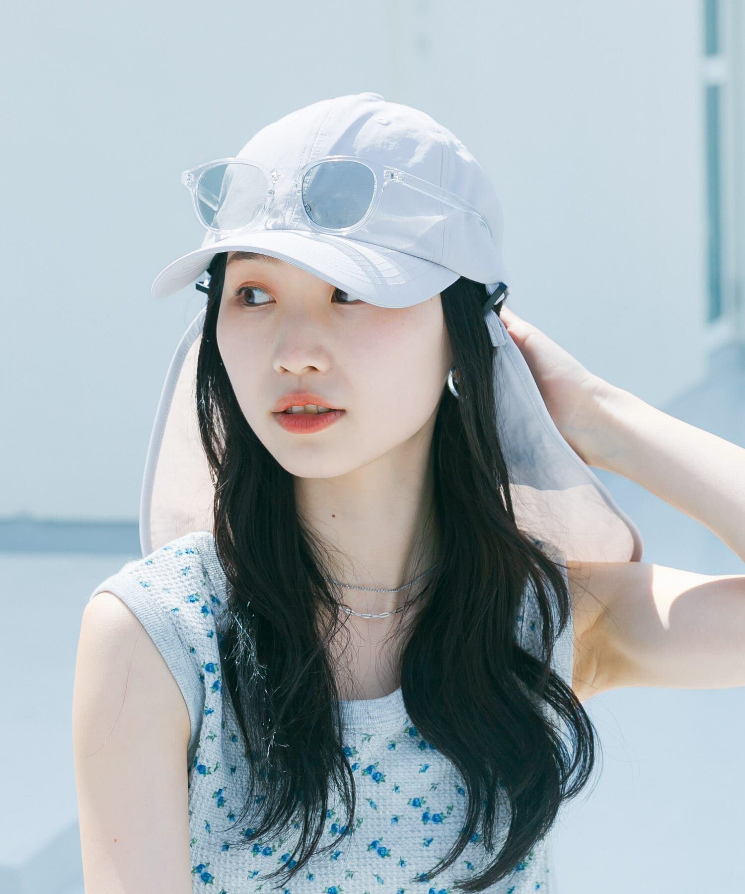 SMELLY「『撥水/UVカット』サンシェードキャップ」|キャップ・キャスケット|