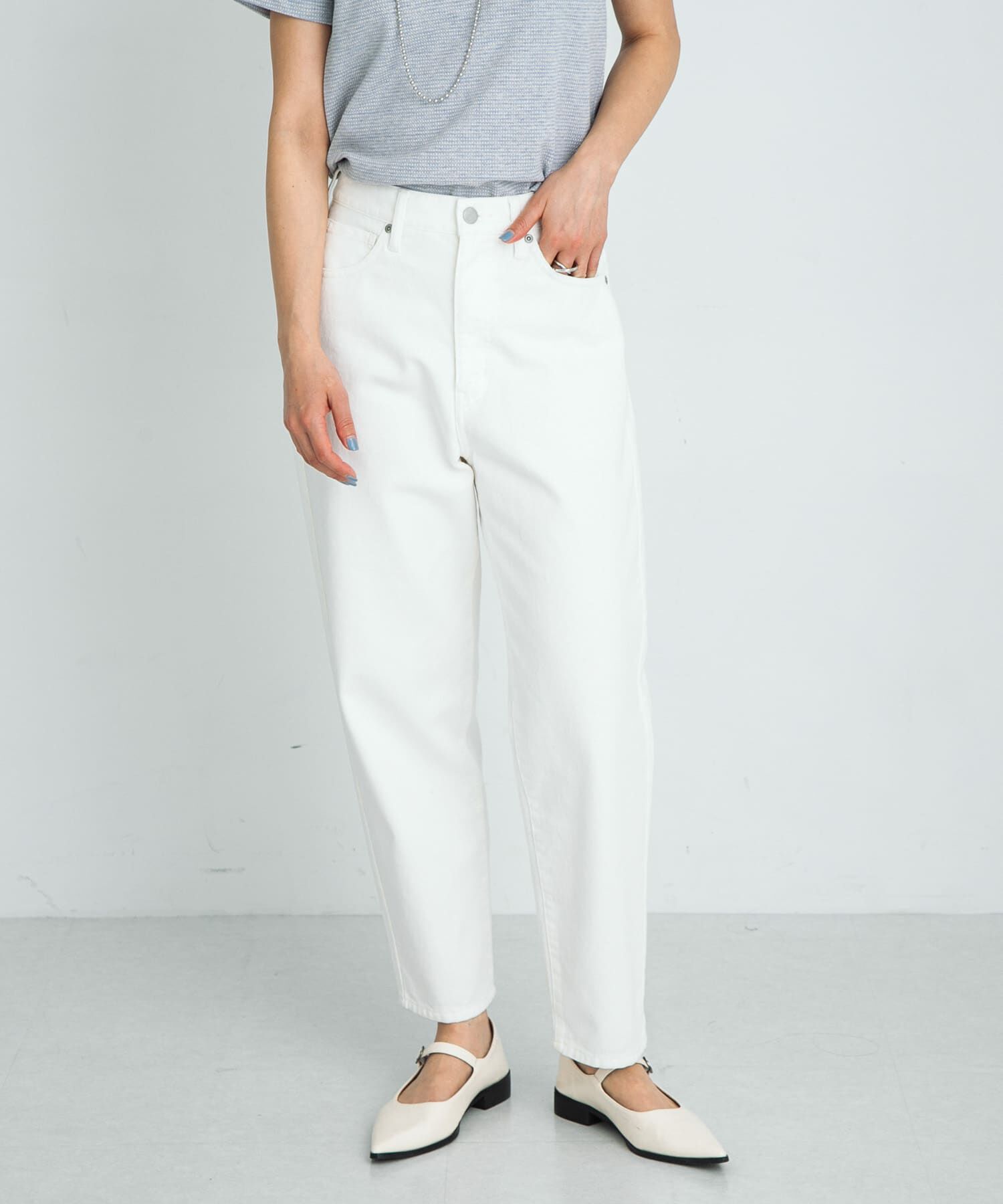 Sonny Label 「『34サイズ/低身長向けも展開』ワイドテーパードデニム」|デニム|