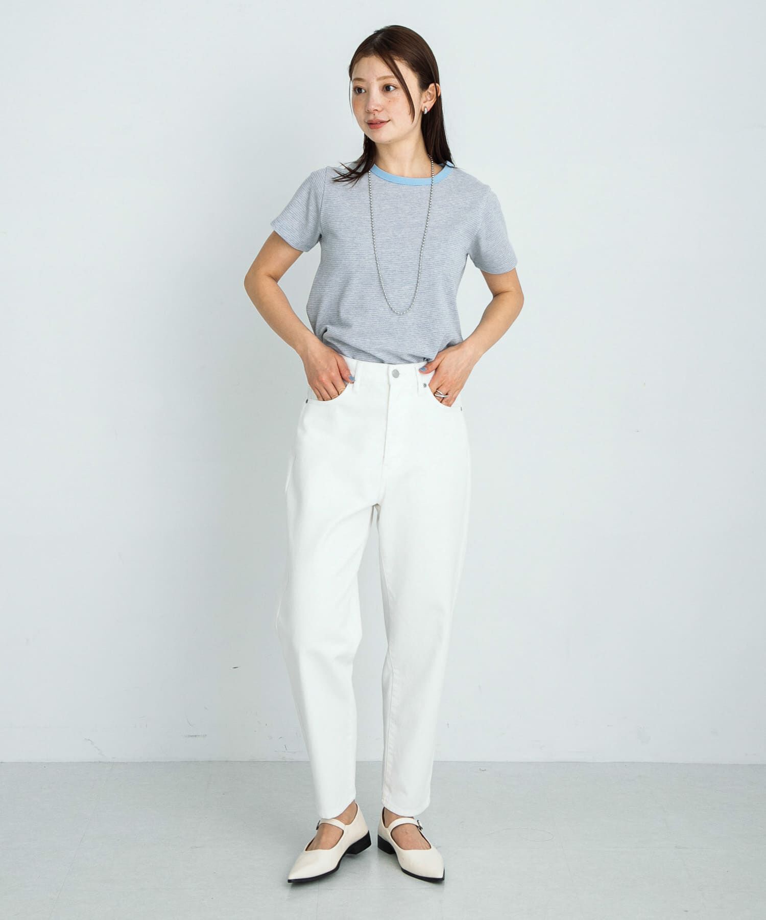 Sonny Label 「『34サイズ/低身長向けも展開』ワイドテーパードデニム」|デニム|