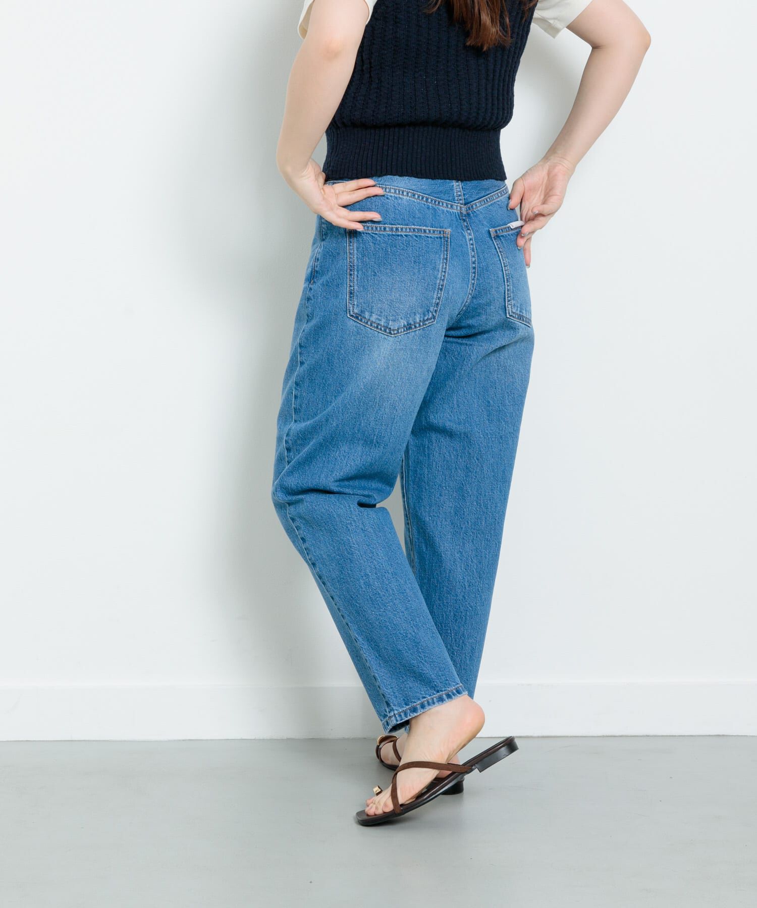 Sonny Label 「『34サイズ/低身長向けも展開』ワイドテーパードデニム」|デニム|