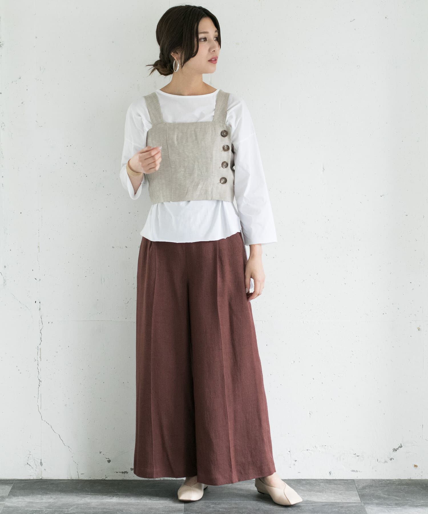 URBAN RESEARCH ROSSO「ミックスヘリンボーンビスチェ&there4;」|その他|