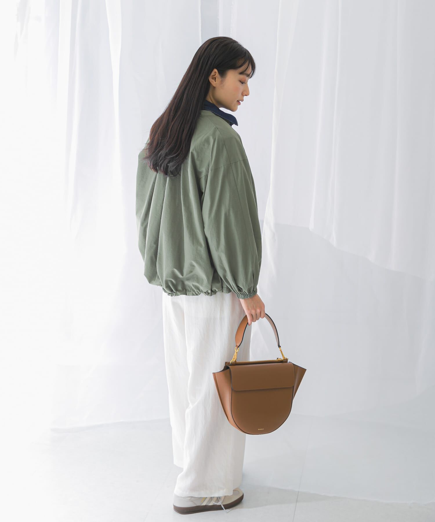 URBAN RESEARCH ROSSO「ギャザーボリュームブルゾン」|ブルゾン・スタジャン|