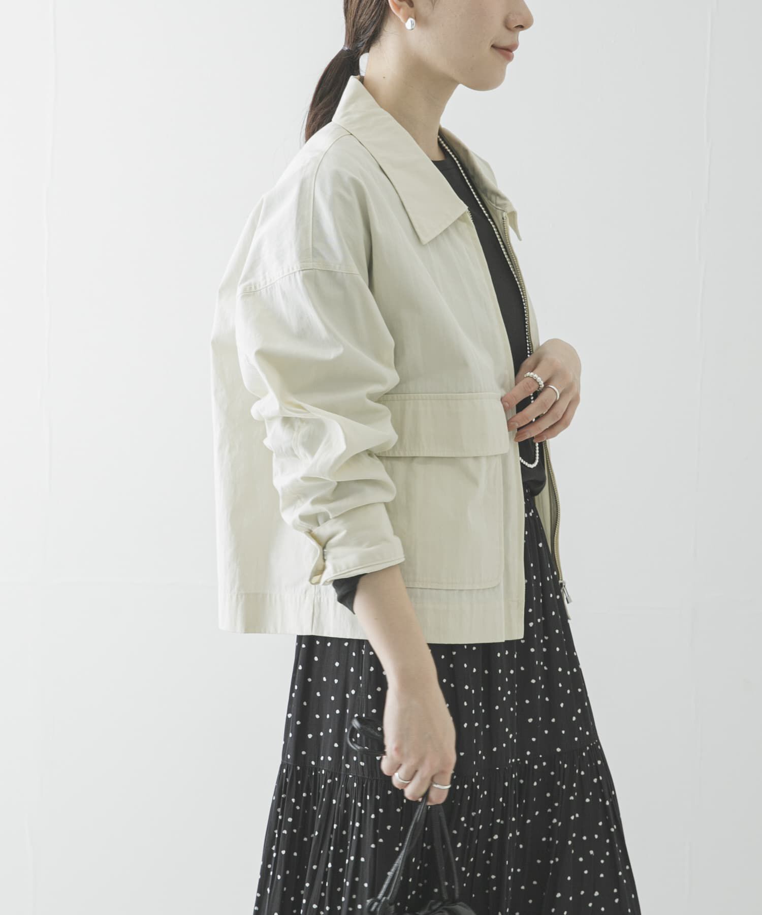 URBAN RESEARCH「コットンナイロンジップブルゾン」|ブルゾン・スタジャン|