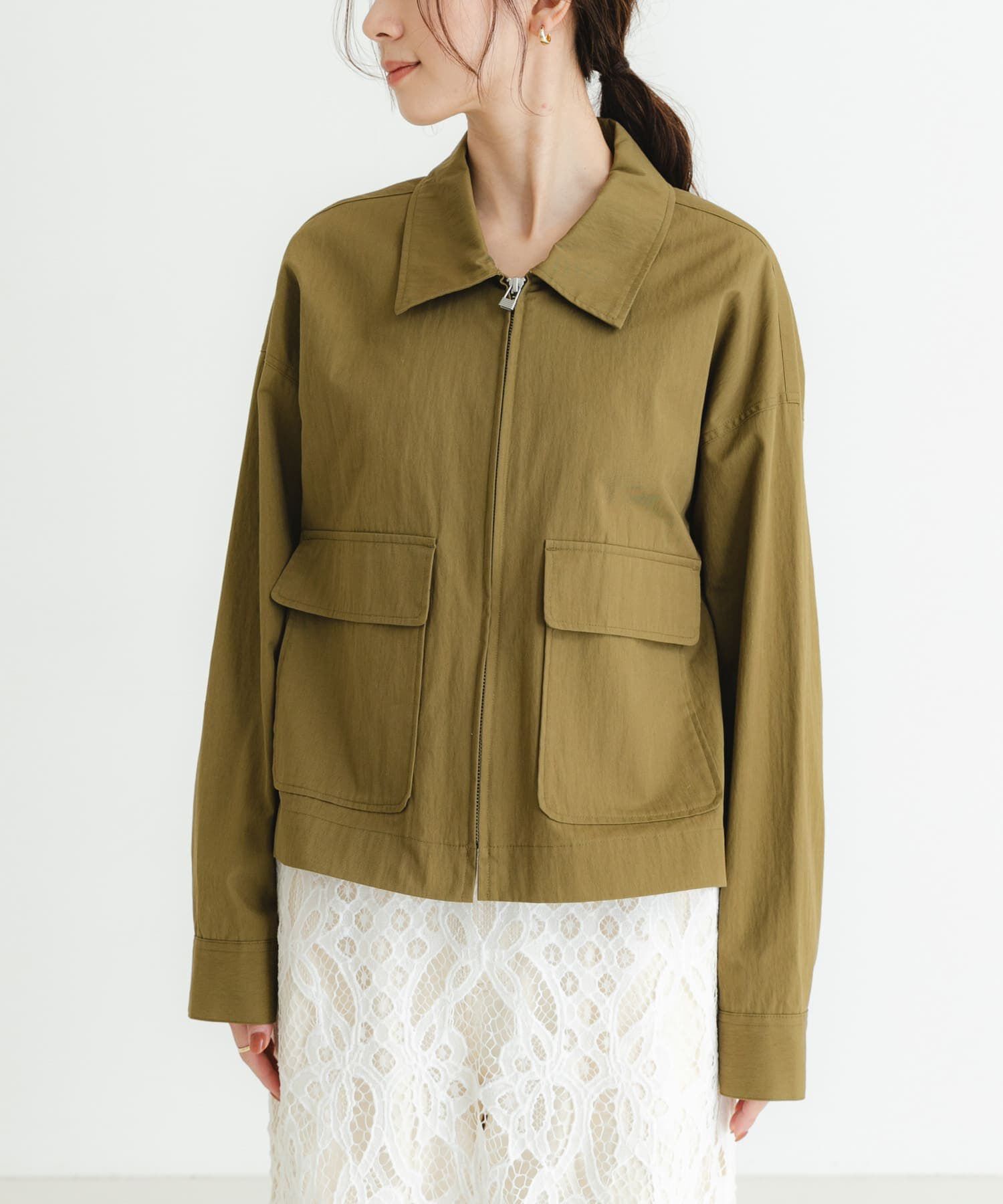 URBAN RESEARCH「コットンナイロンジップブルゾン」|ブルゾン・スタジャン|