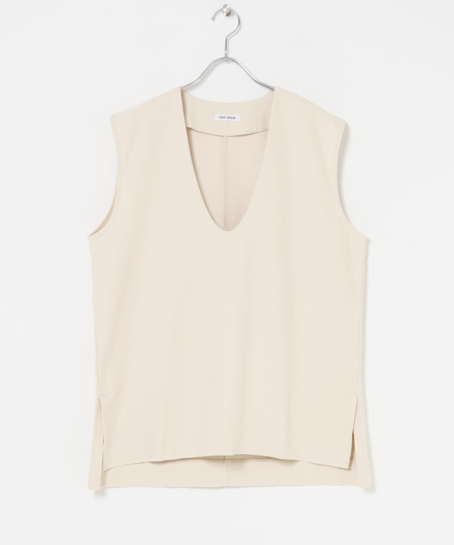 URBAN RESEARCH DOORS「FORK&SPOON　ジャガードUネックベスト」|ベスト・ジレ|