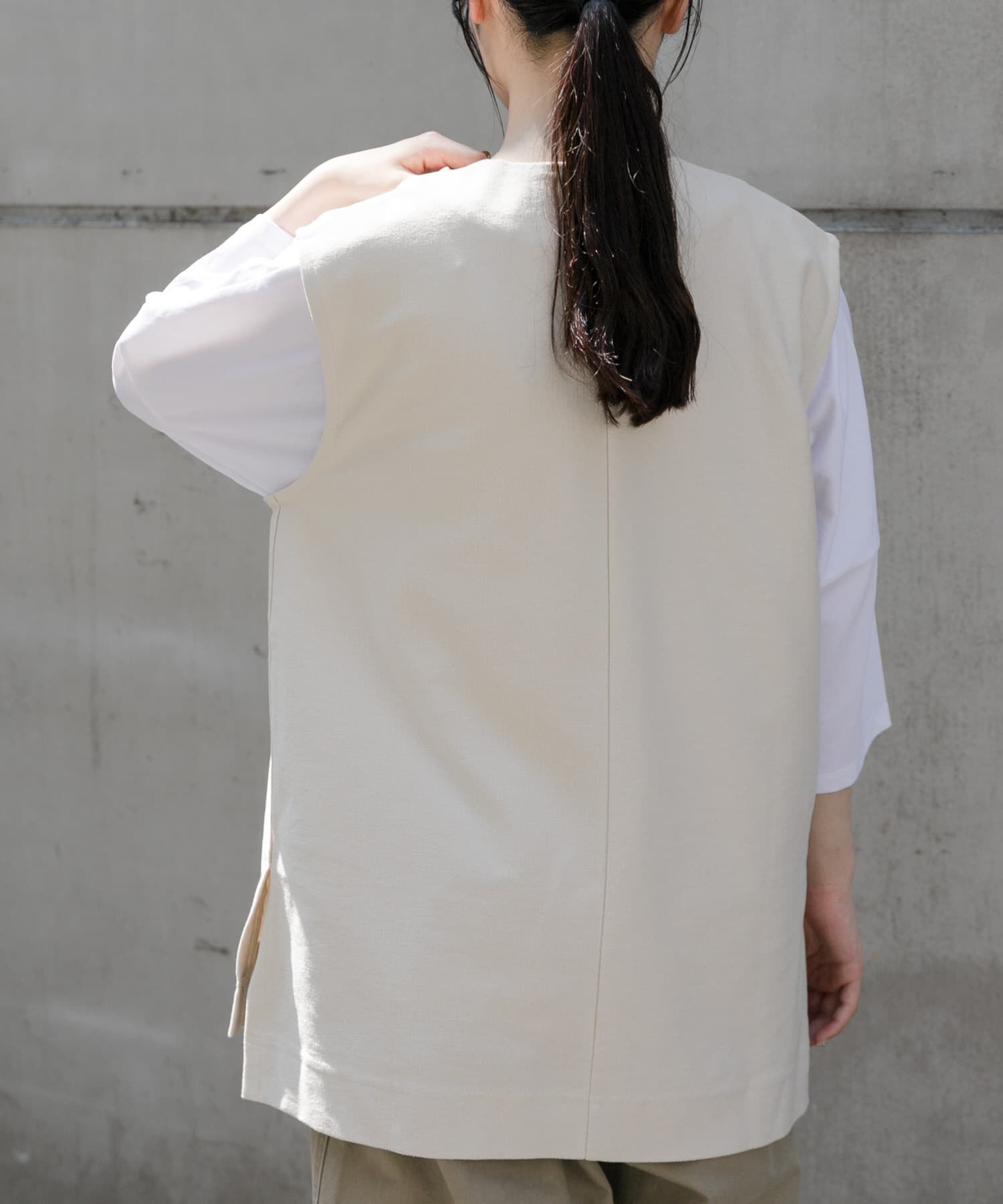 URBAN RESEARCH DOORS「FORK&SPOON　ジャガードUネックベスト」|ベスト・ジレ|