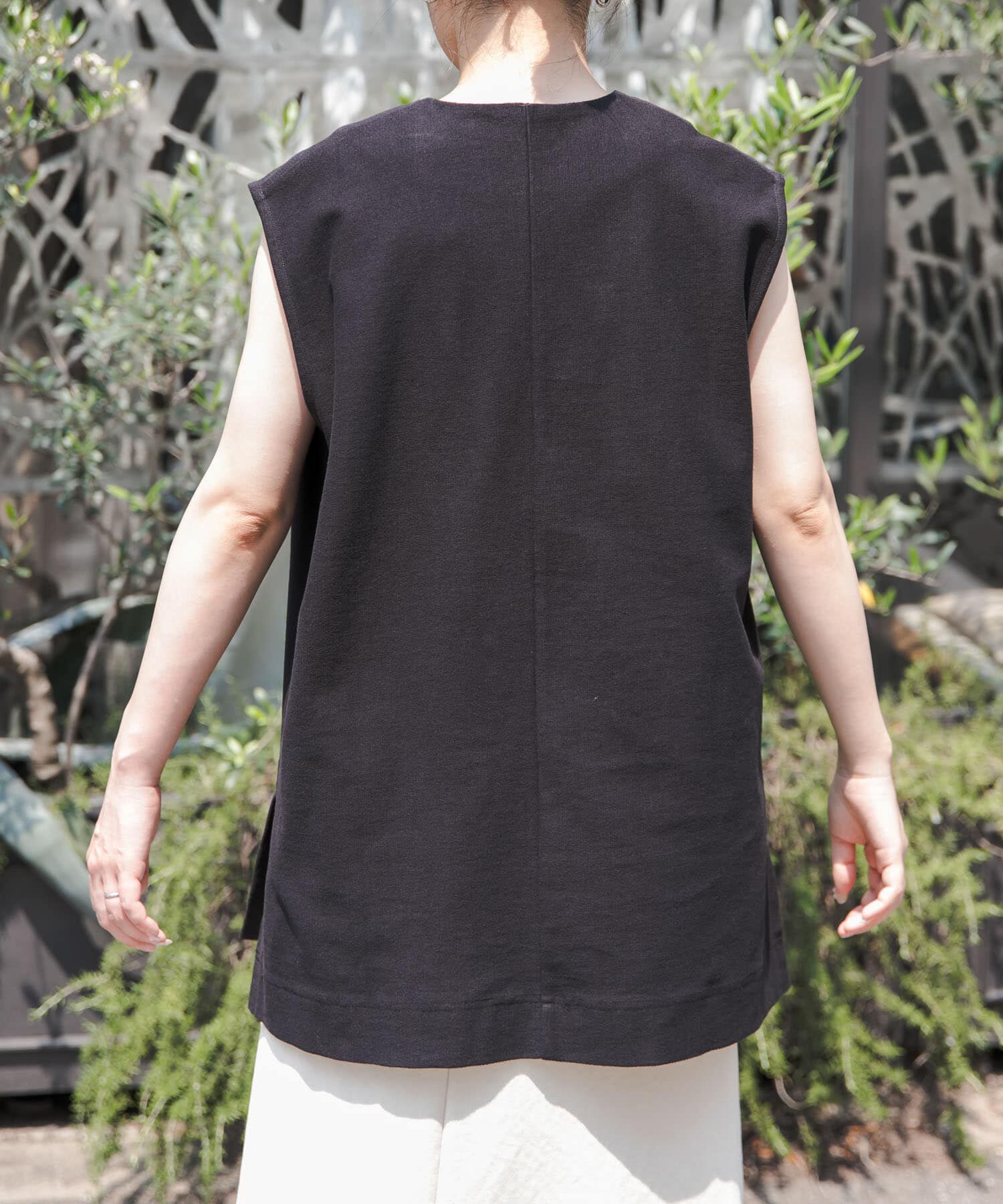 URBAN RESEARCH DOORS「FORK&SPOON　ジャガードUネックベスト」|ベスト・ジレ|