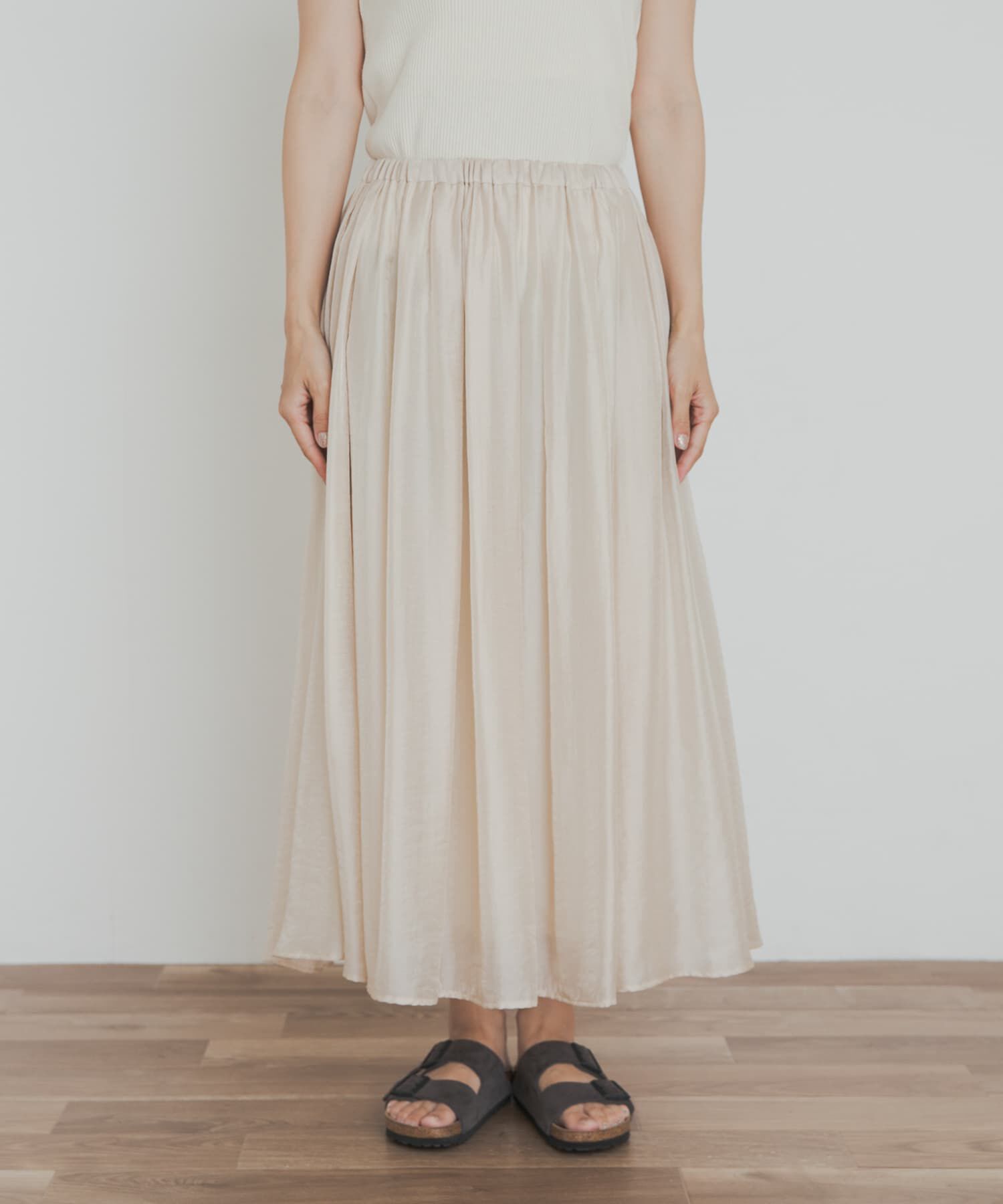 URBAN RESEARCH DOORS「ブライトギャザースカート」|スカート|