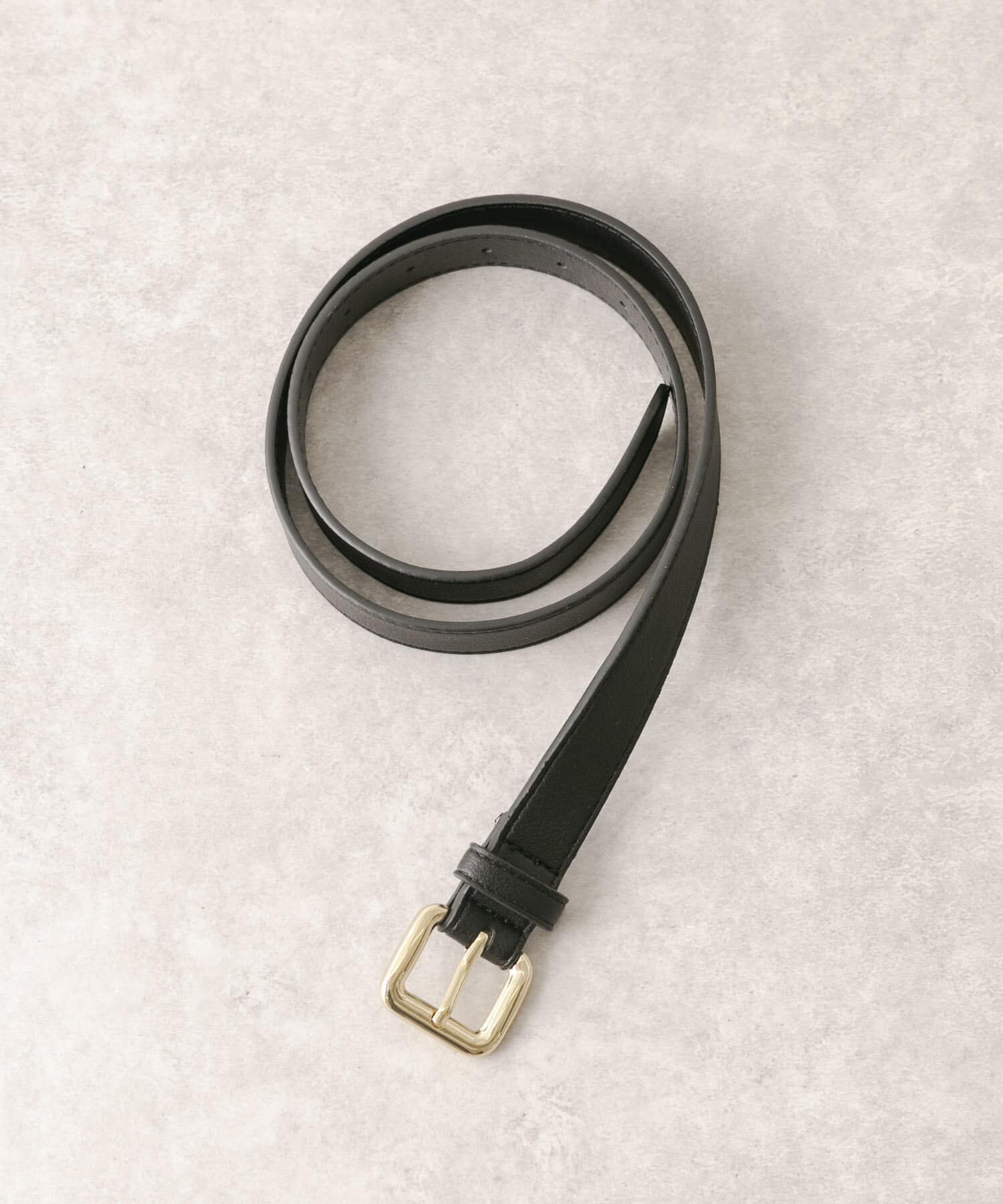 SMELLY「スクエアバックルベルト」|ベルト|ブラック