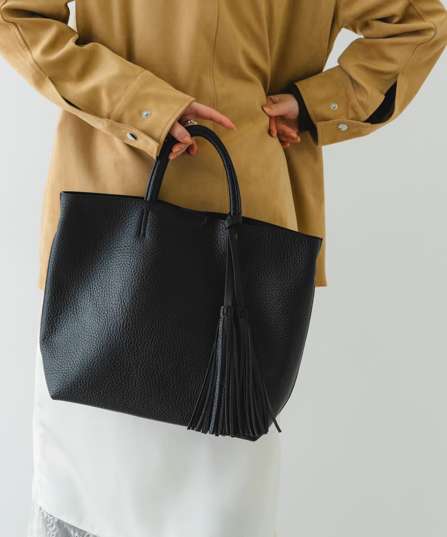 RODE SKO「『Mサイズ』タッセル軽量2WAYシンプルトートバッグ」|トートバッグ|