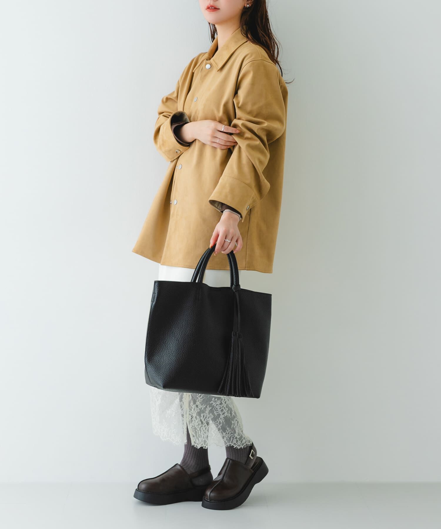 RODE SKO「『Mサイズ』タッセル軽量2WAYシンプルトートバッグ」|トートバッグ|