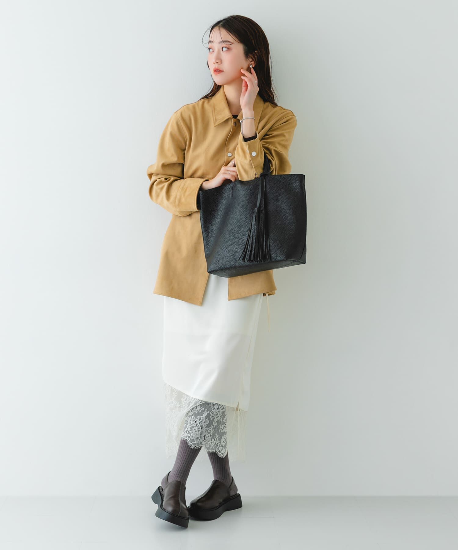 RODE SKO「『Mサイズ』タッセル軽量2WAYシンプルトートバッグ」|トートバッグ|