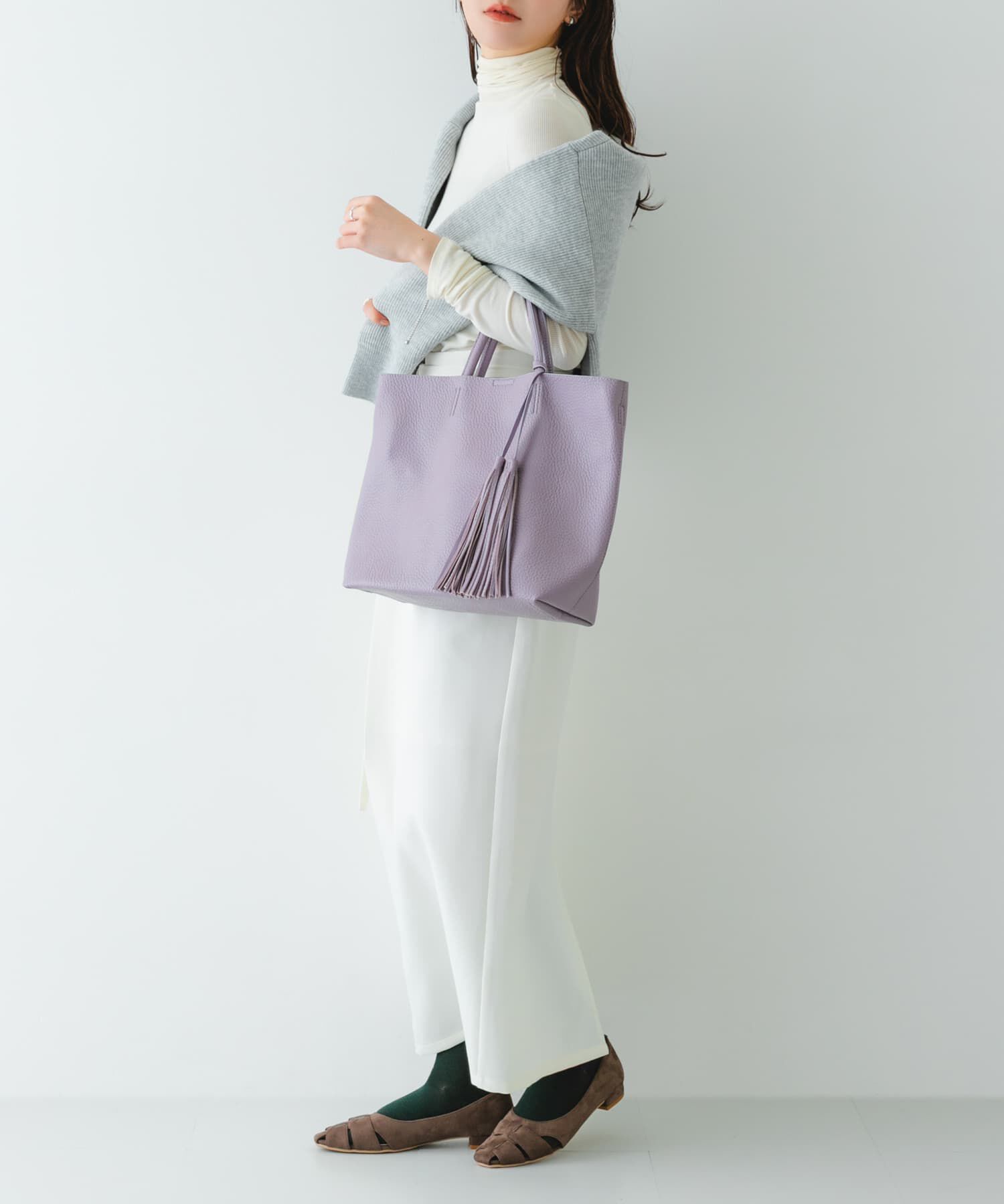 RODE SKO「『Mサイズ』タッセル軽量2WAYシンプルトートバッグ」|トートバッグ|