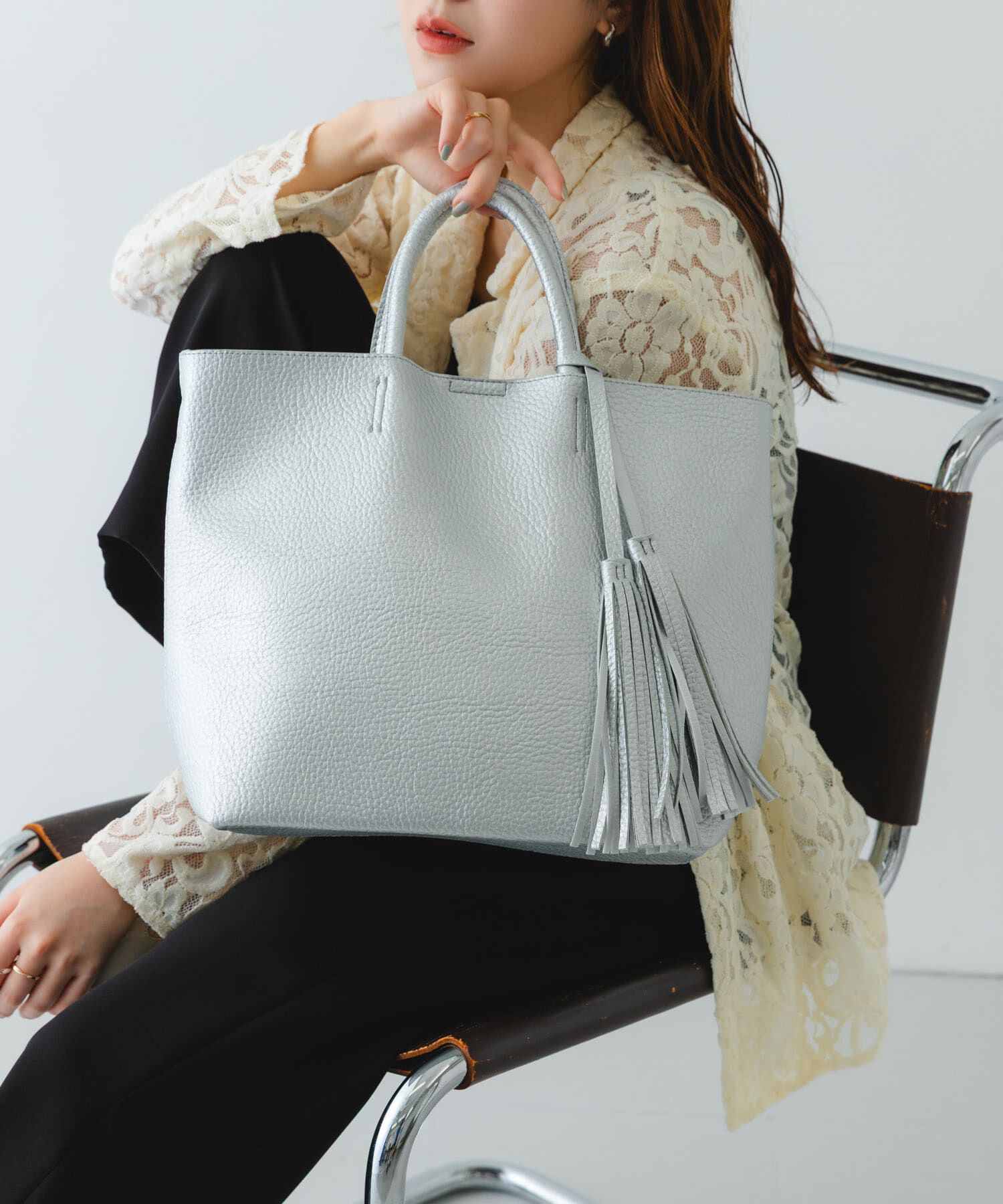 RODE SKO「『Mサイズ』タッセル軽量2WAYシンプルトートバッグ」|トートバッグ|