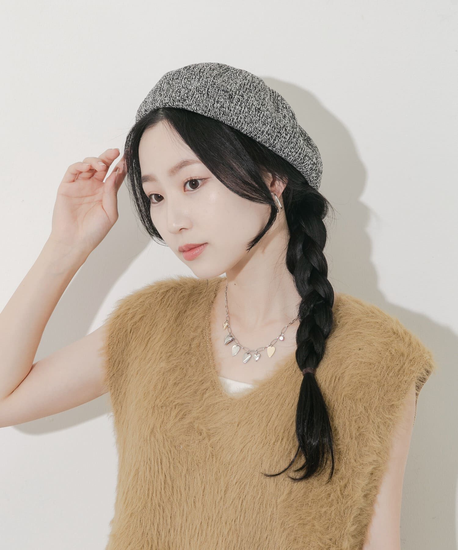 SMELLY「ミックスパターンベレー」|ハンチング・ベレー帽|